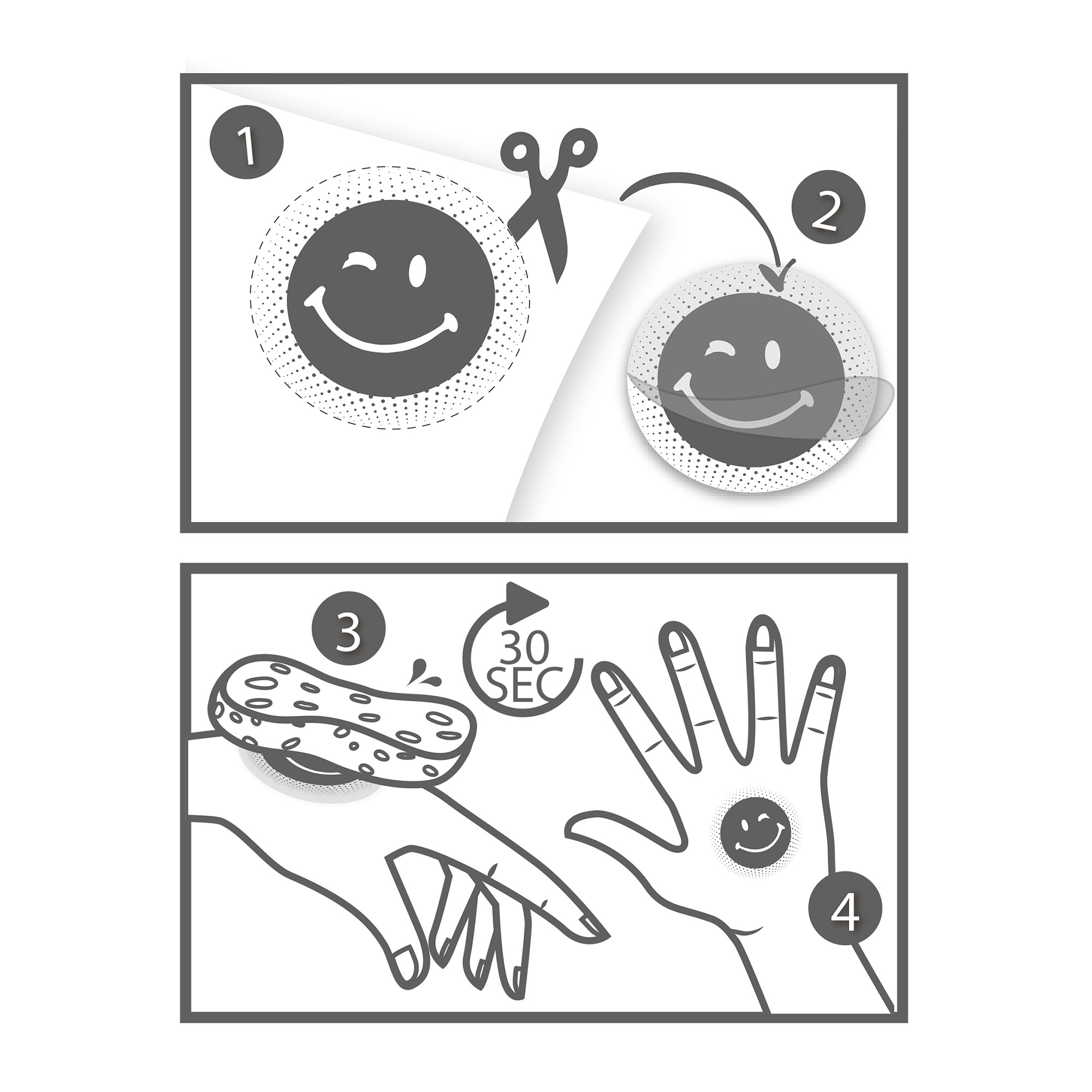 20 Glitzer-Tattoos "Smile" 20 Glitzer-Tattoos "Smile"