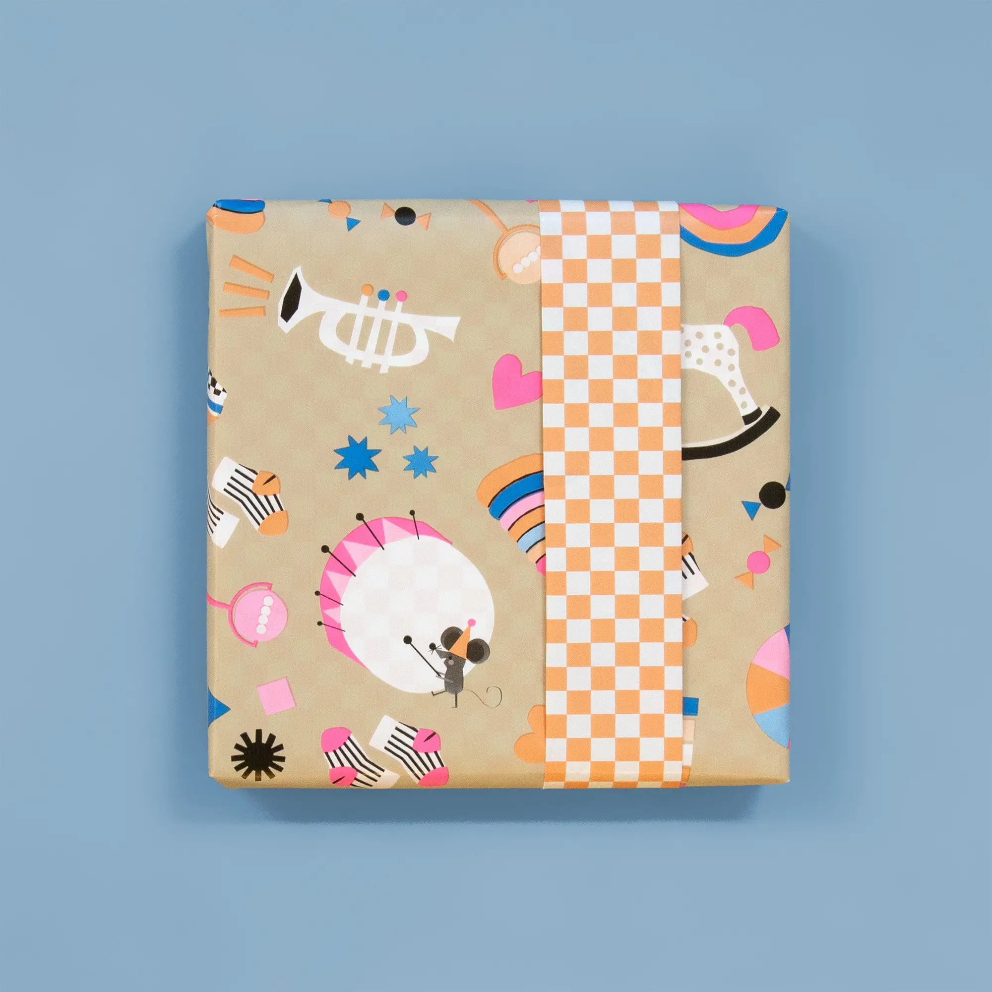 Geschenkpapier "Spielzeuge" 3 m