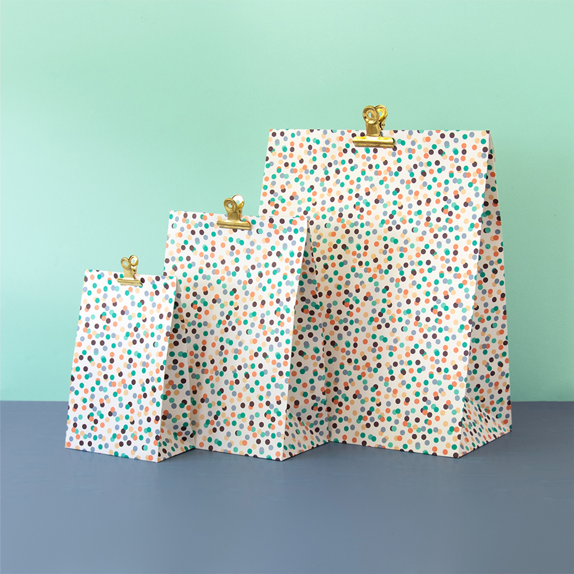 Blockbodenbeutel L "Small Confetti Multi" Blockbodenbeutel L "Small Confetti Multi"