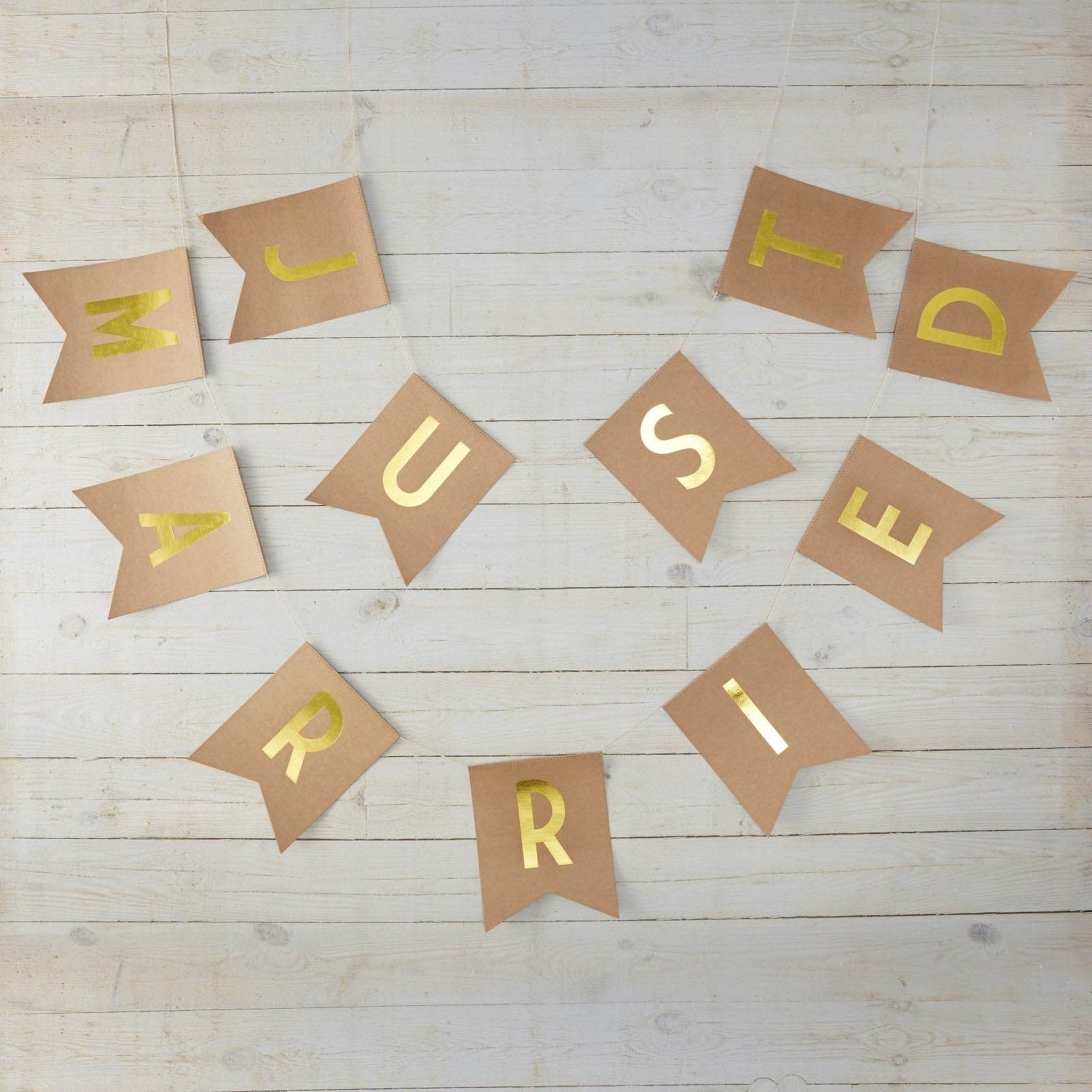 Kraft Perfection - Just Married Girlande Gold