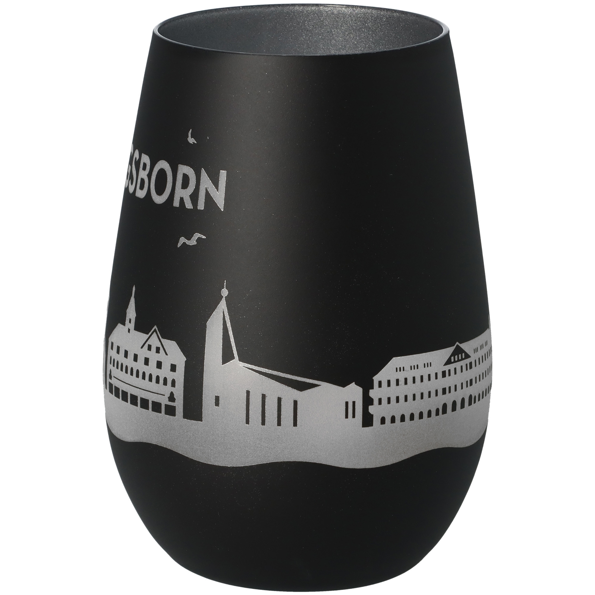 Windlicht Skyline Kühlungsborn Schwarz/Silber Windlicht Skyline Kühlungsborn Schwarz/Silber