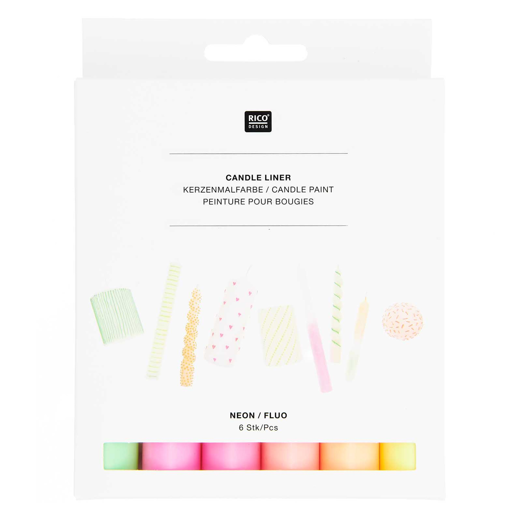 6 Kerzen Stifte "Neon" 6 Kerzen Stifte "Neon"