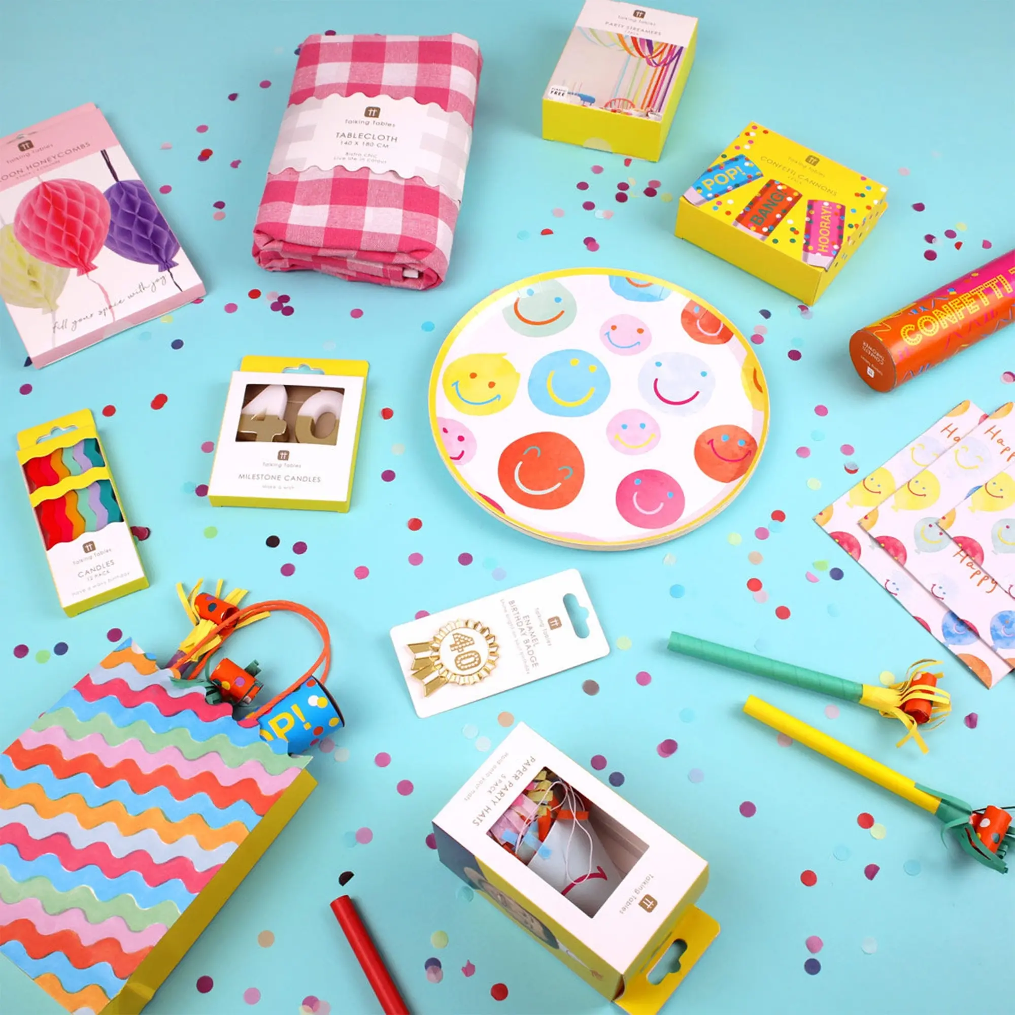 20 Servietten "Happy Face Birthday"