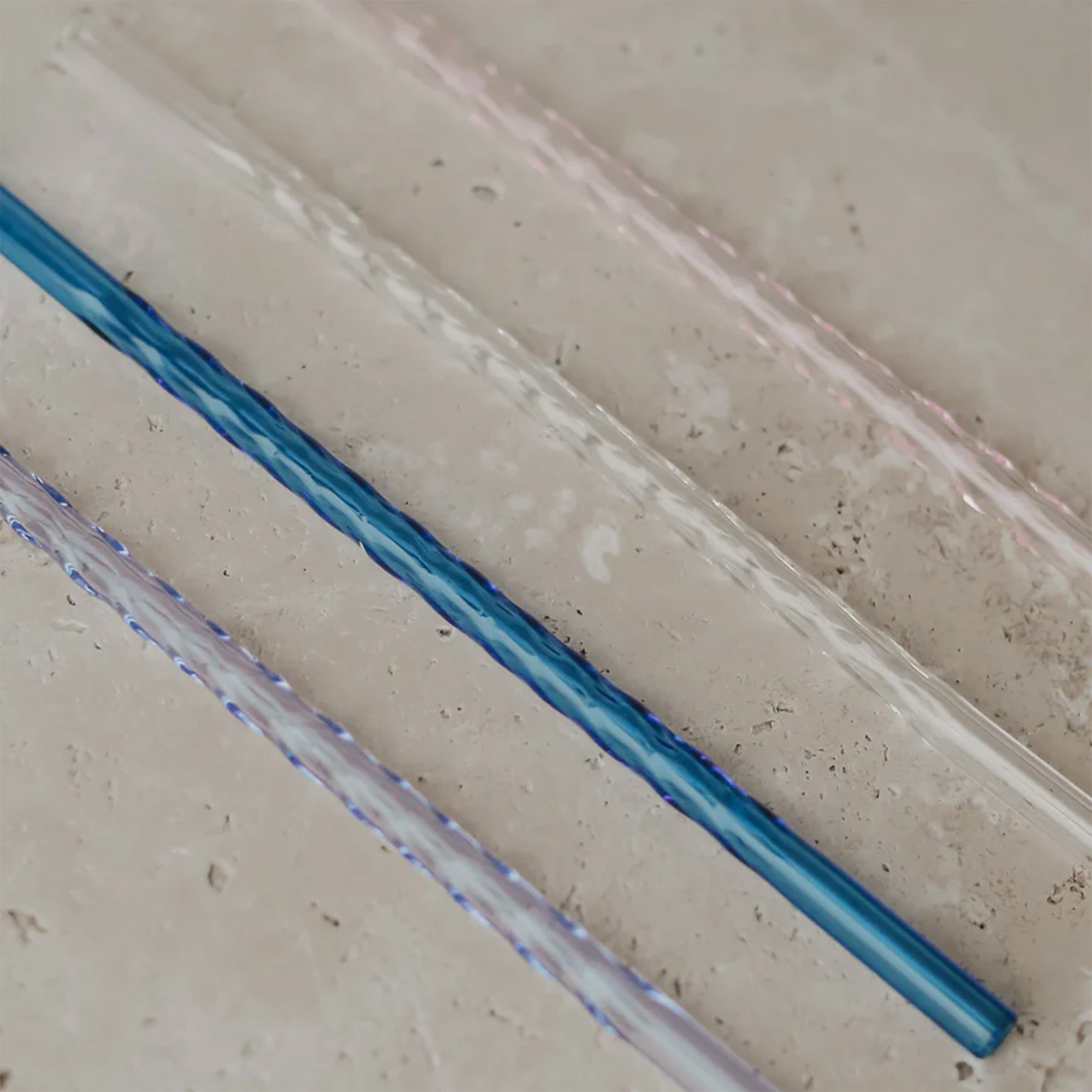 Eulenschnitt - Glasstrohhalme gedreht "Pink" mit Reinigungsbürste - 4er Set Eulenschnitt - Glasstrohhalme gedreht "Pink" mit Reinigungsbürste - 4er Set