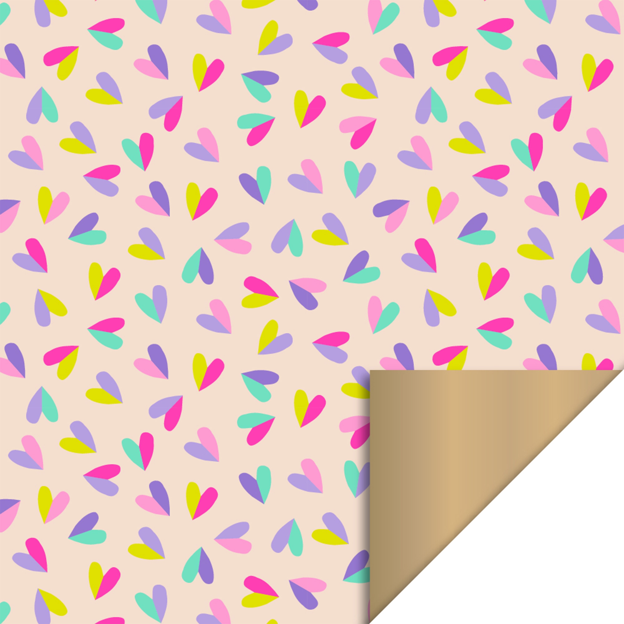 Geschenkpapier "Bunte Herzen" 3 m Geschenkpapier "Bunte Herzen" 3 m