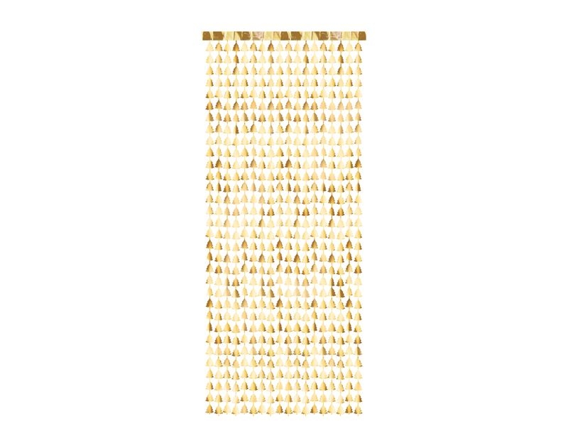 Backdrop "Tannenbäume", gold