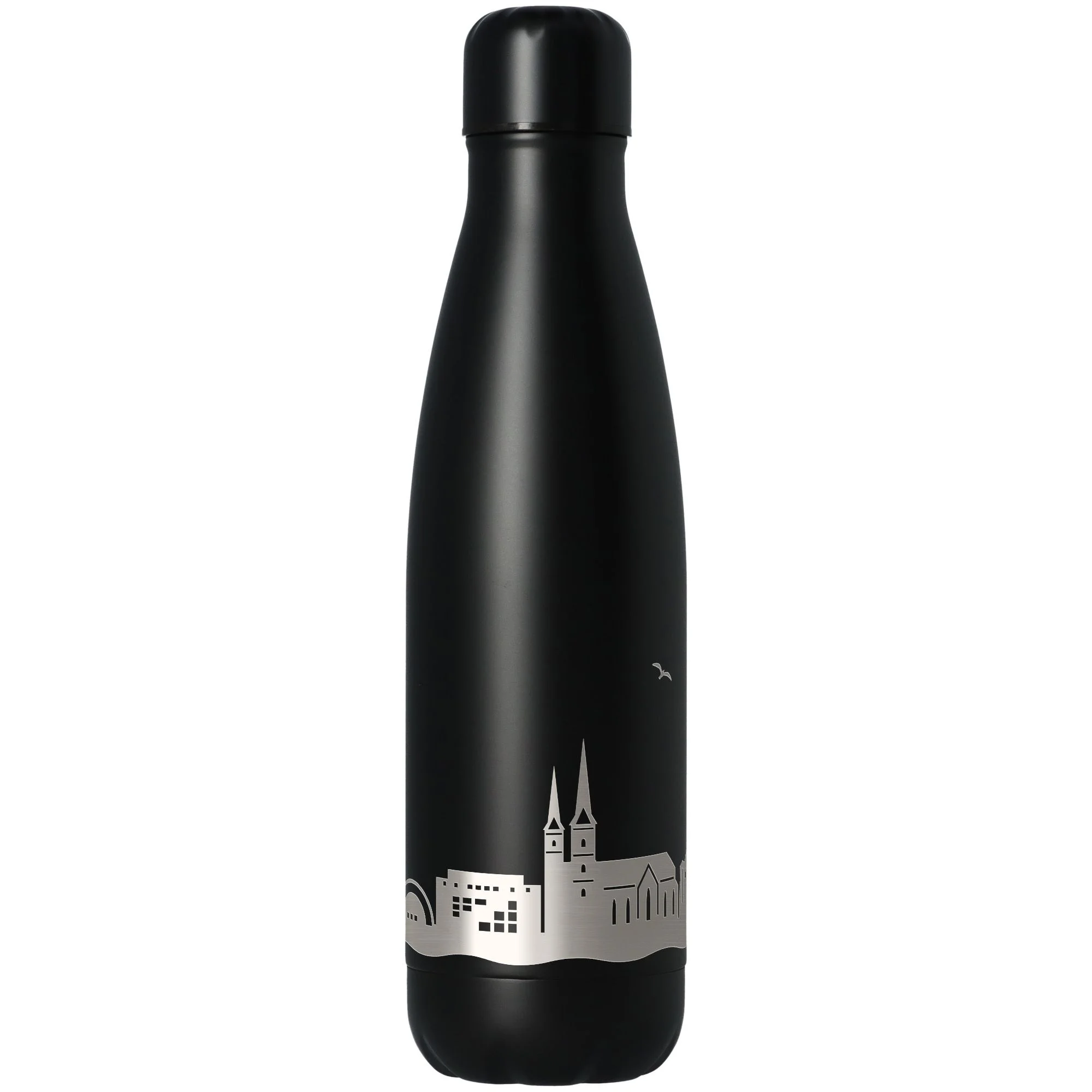 Goodtimes Trinkflasche Skyline Bielefeld Schwarz 500ml