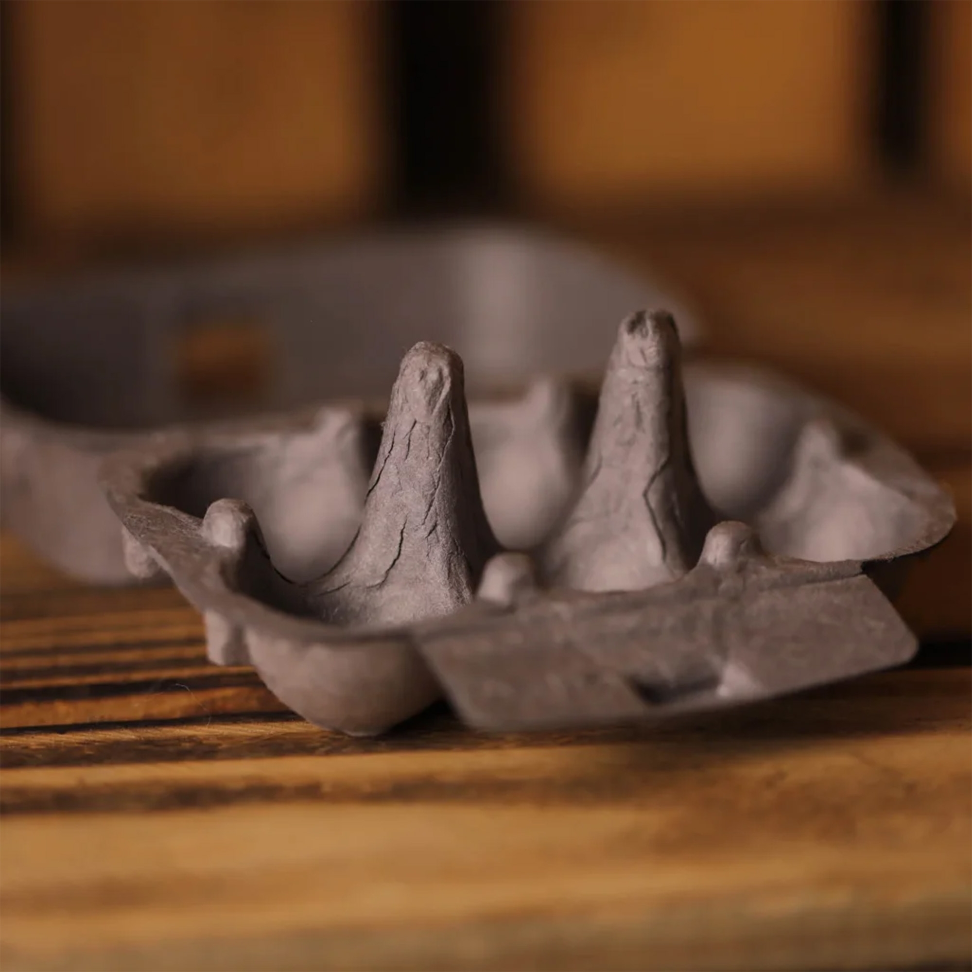 6er Eierkarton in Grau 6er Eierkarton in Grau