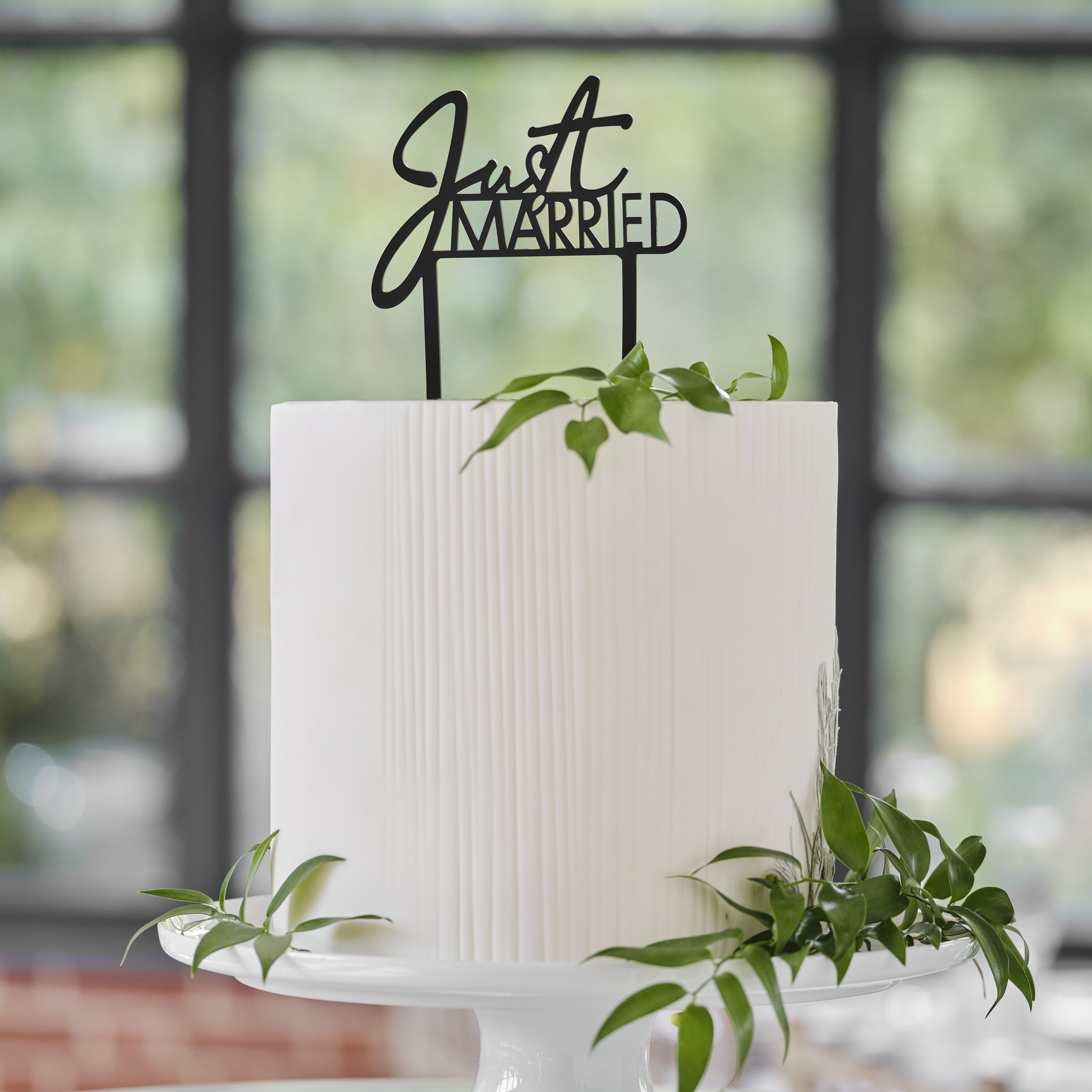 Cake Topper Just Married 16,5x12 cm
