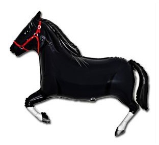 Folienballon "Pferd" Schwarz 90cm Folienballon "Pferd" Schwarz 90cm