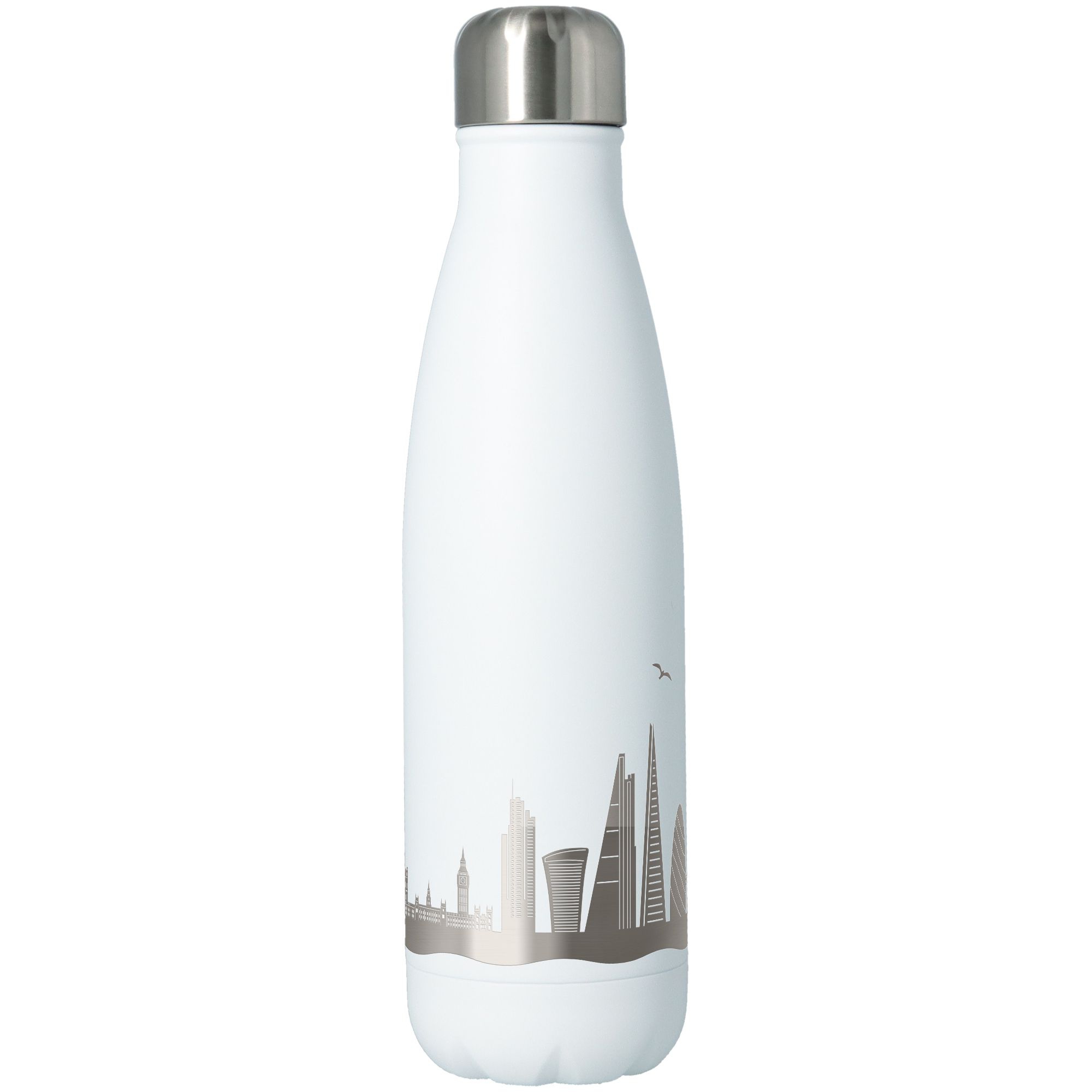 Trinkflasche Skyline London Weiß 500ml