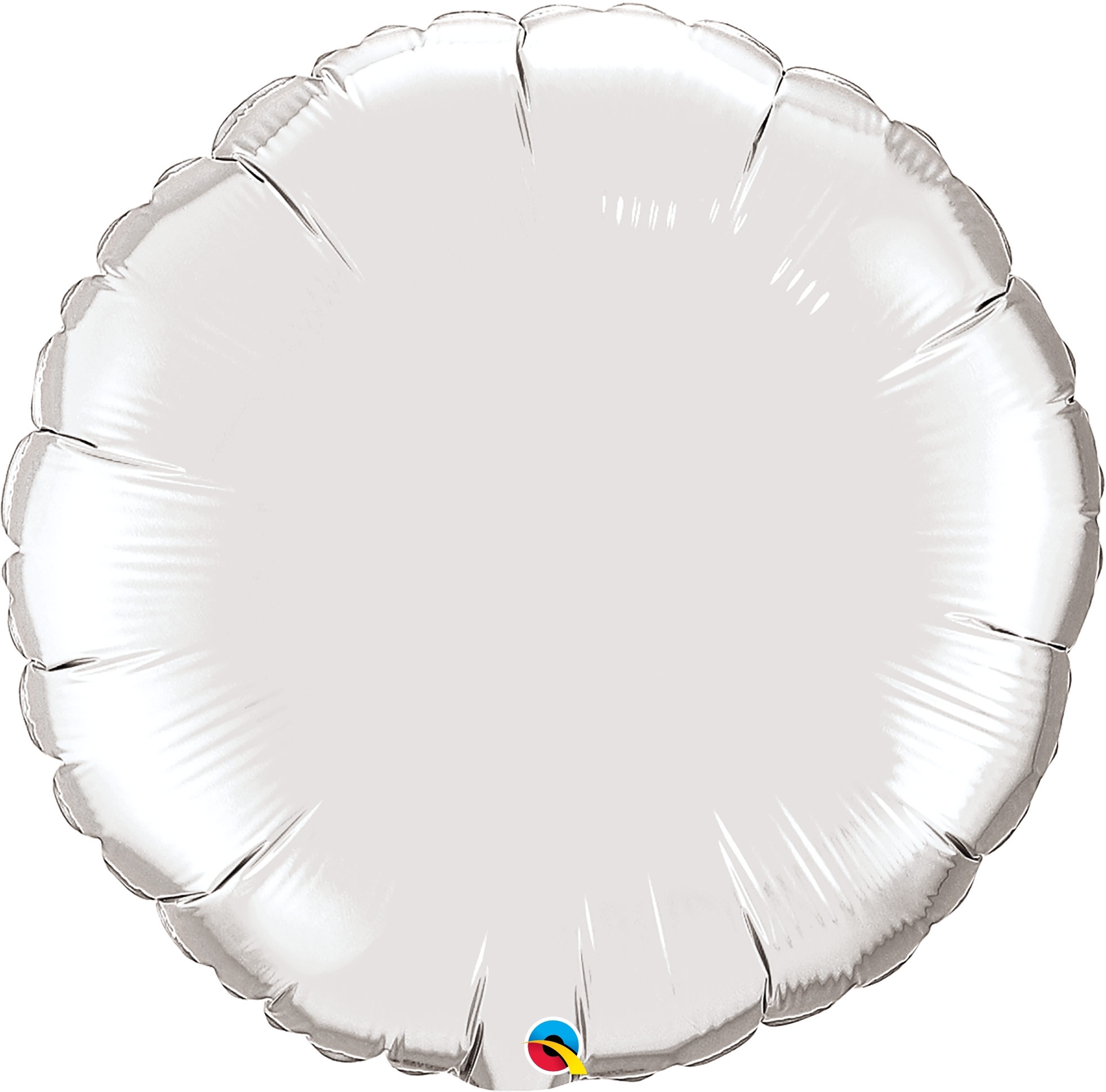 Folienballon Rund Silber 90 cm