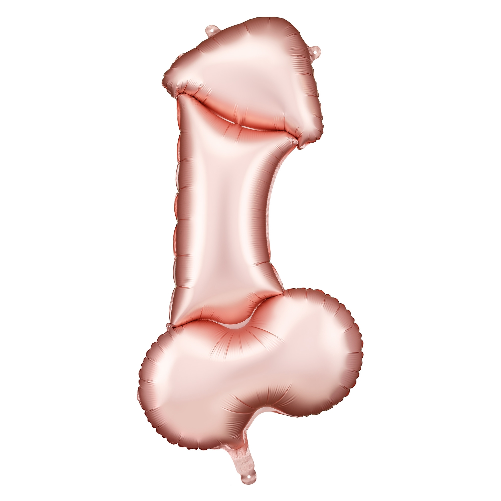 Folienballon "Penis" Roségold 46 x 88 cm Körperteil, Magen