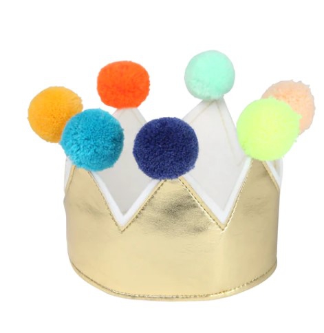 Meri Meri - goldene Krone PomPoms Meri Meri - goldene Krone PomPoms
