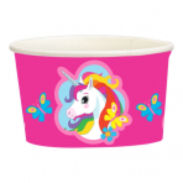 Regenbogen Einhorn - 8 Snackbecher