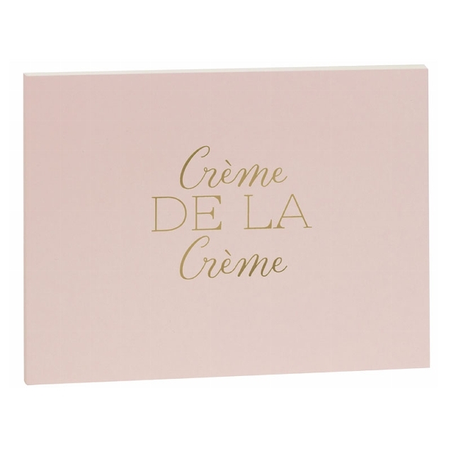 Gästebuch "Crème de la Crème" Puder & Gold