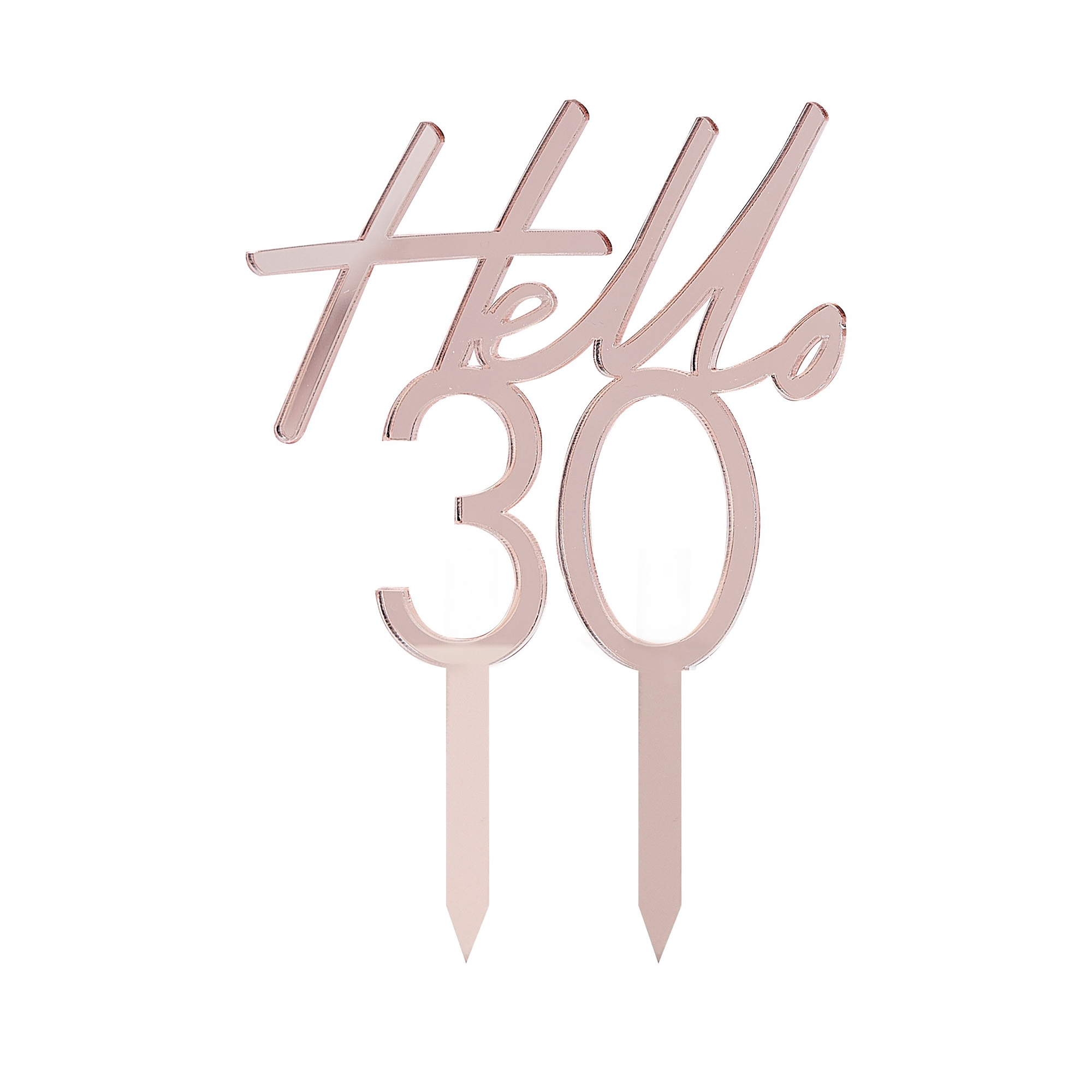 Cake Topper "Hello 30"