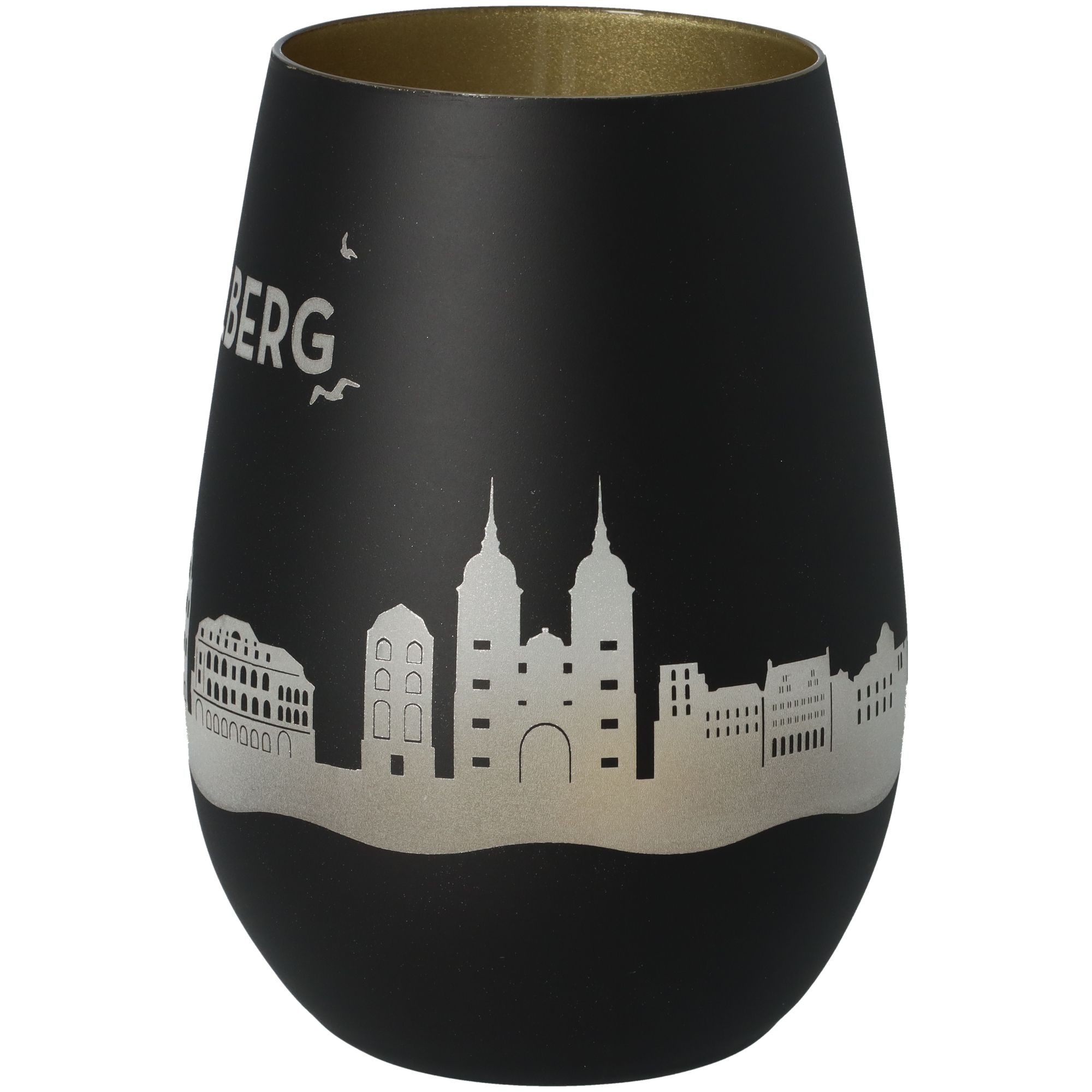 Windlicht Skyline Heidelberg Schwarz/Gold Windlicht Skyline Heidelberg Schwarz/Gold