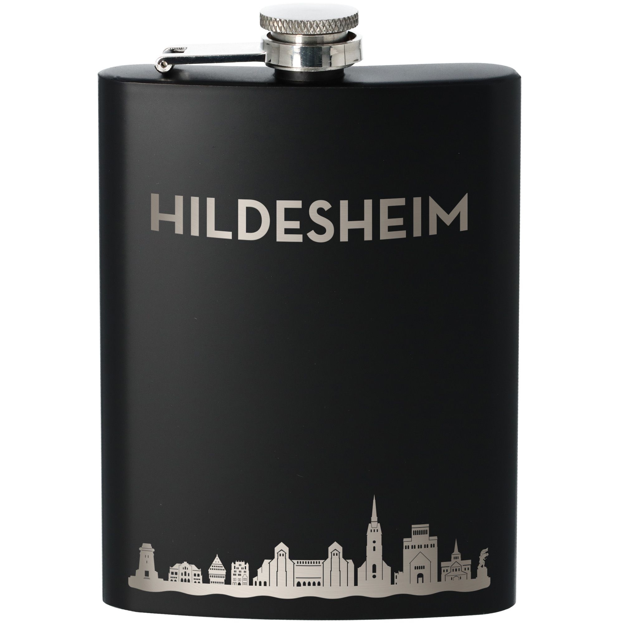 Flachmann Skyline Hildesheim Schwarz 225ml Flachmann Skyline Hildesheim Schwarz 225ml