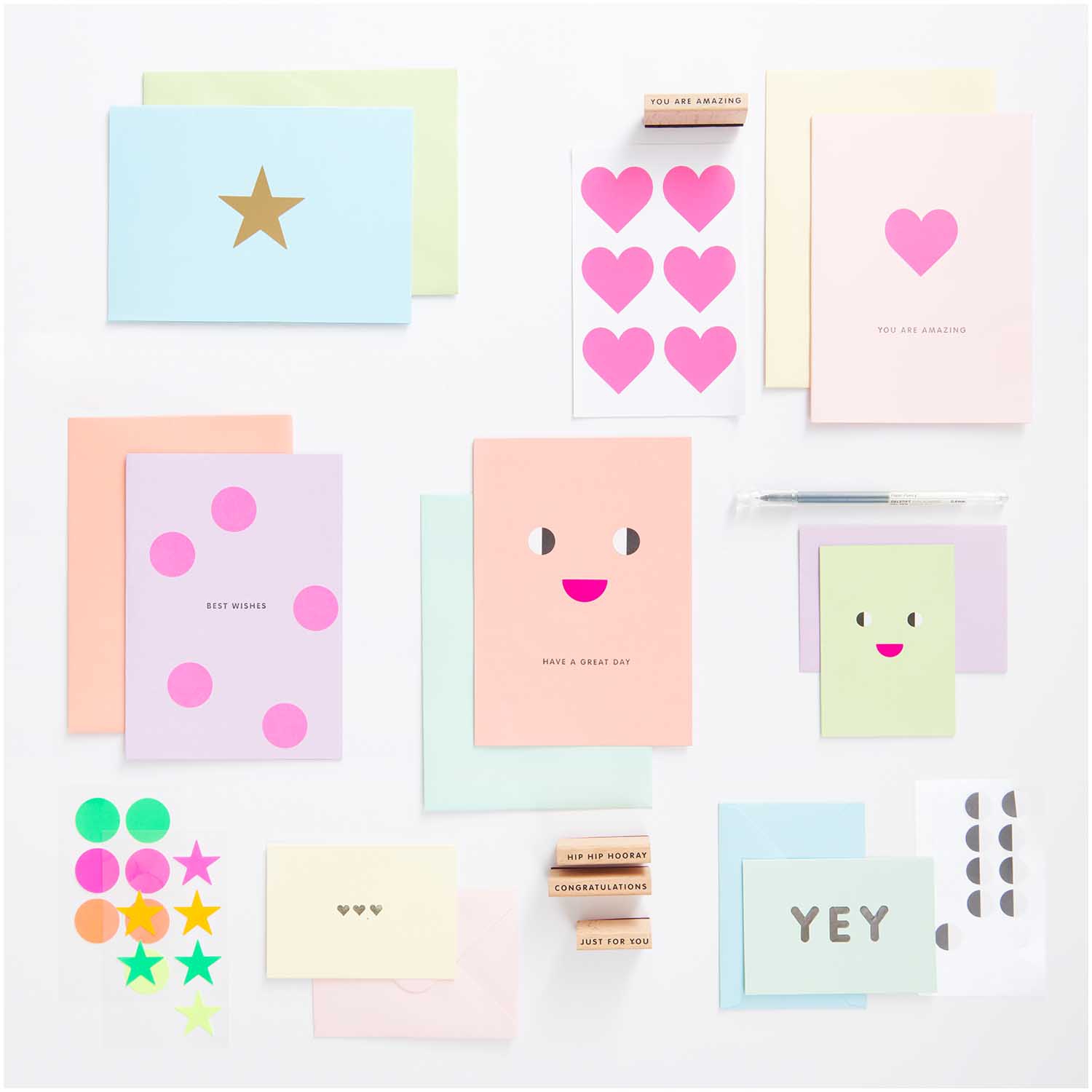 Kartenset "Pastell" DIN B6 Kartenset "Pastell" DIN B6