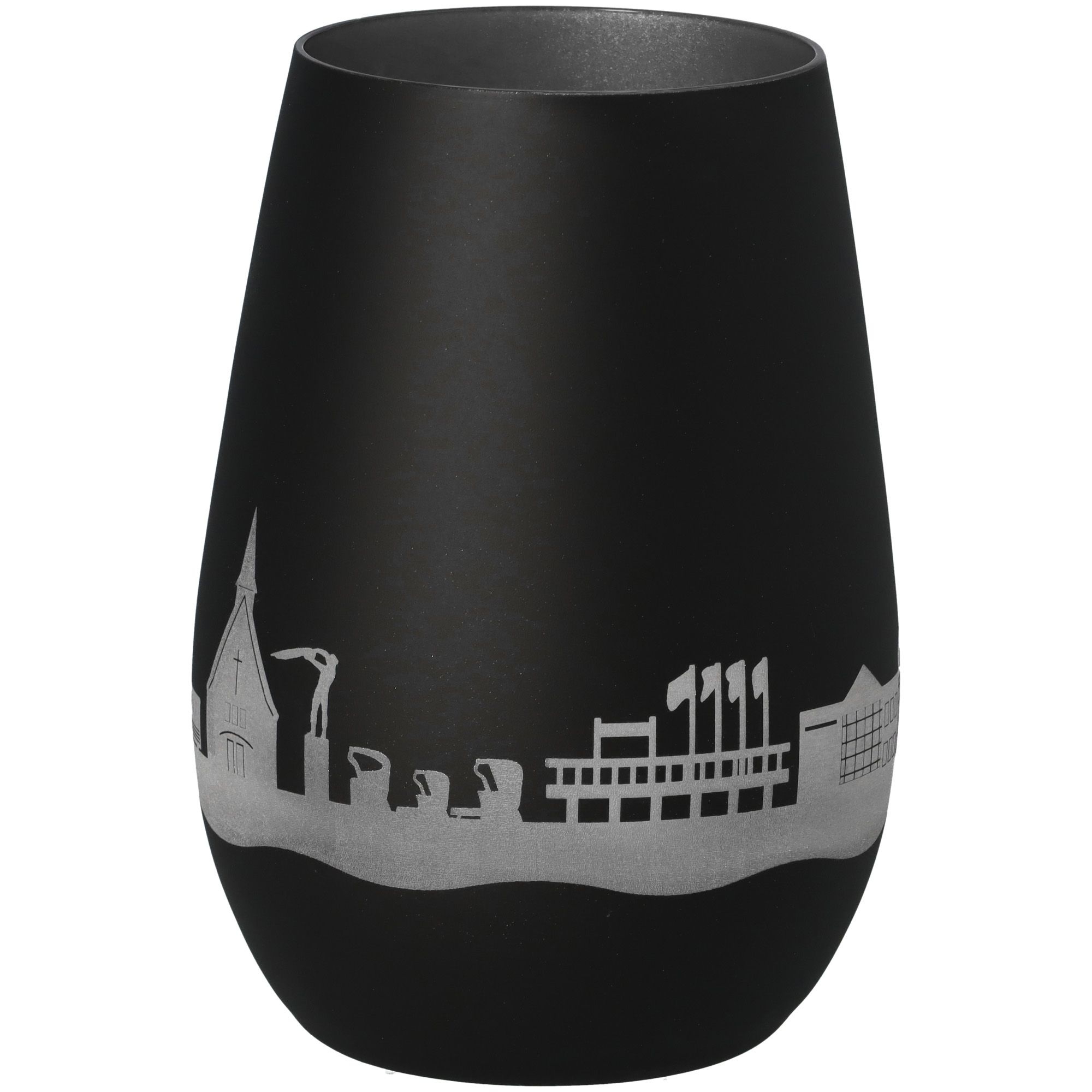 Windlicht Skyline Scharbeutz Schwarz/Silber Windlicht Skyline Scharbeutz Schwarz/Silber