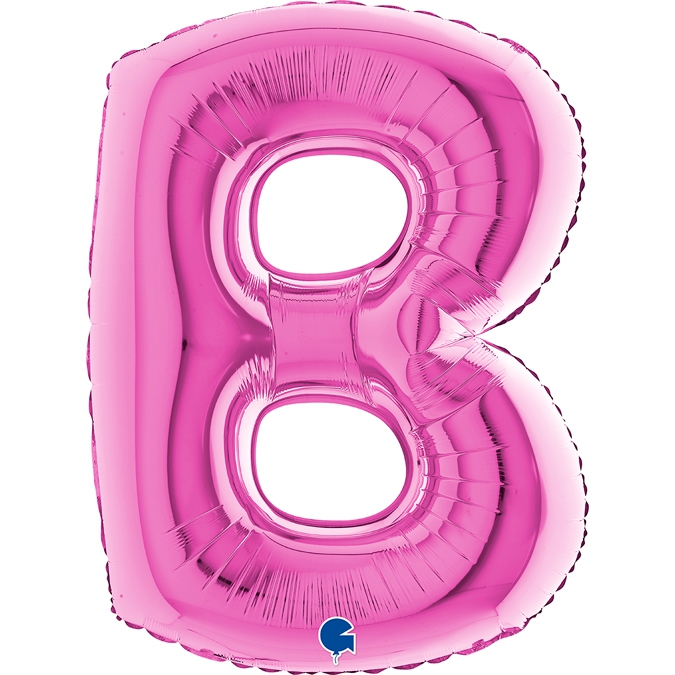 Folienballon Buchstabe B Pink 100cm Folienballon Buchstabe B Pink 100cm