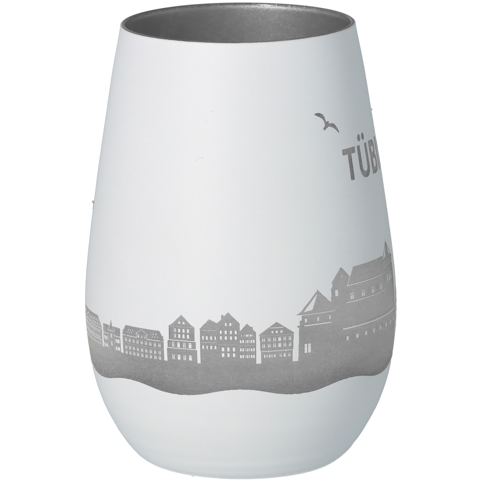 4ab59115e4b2bea72528a574976855748a33a39a Windlicht Skyline Tübingen Weiß/Silber