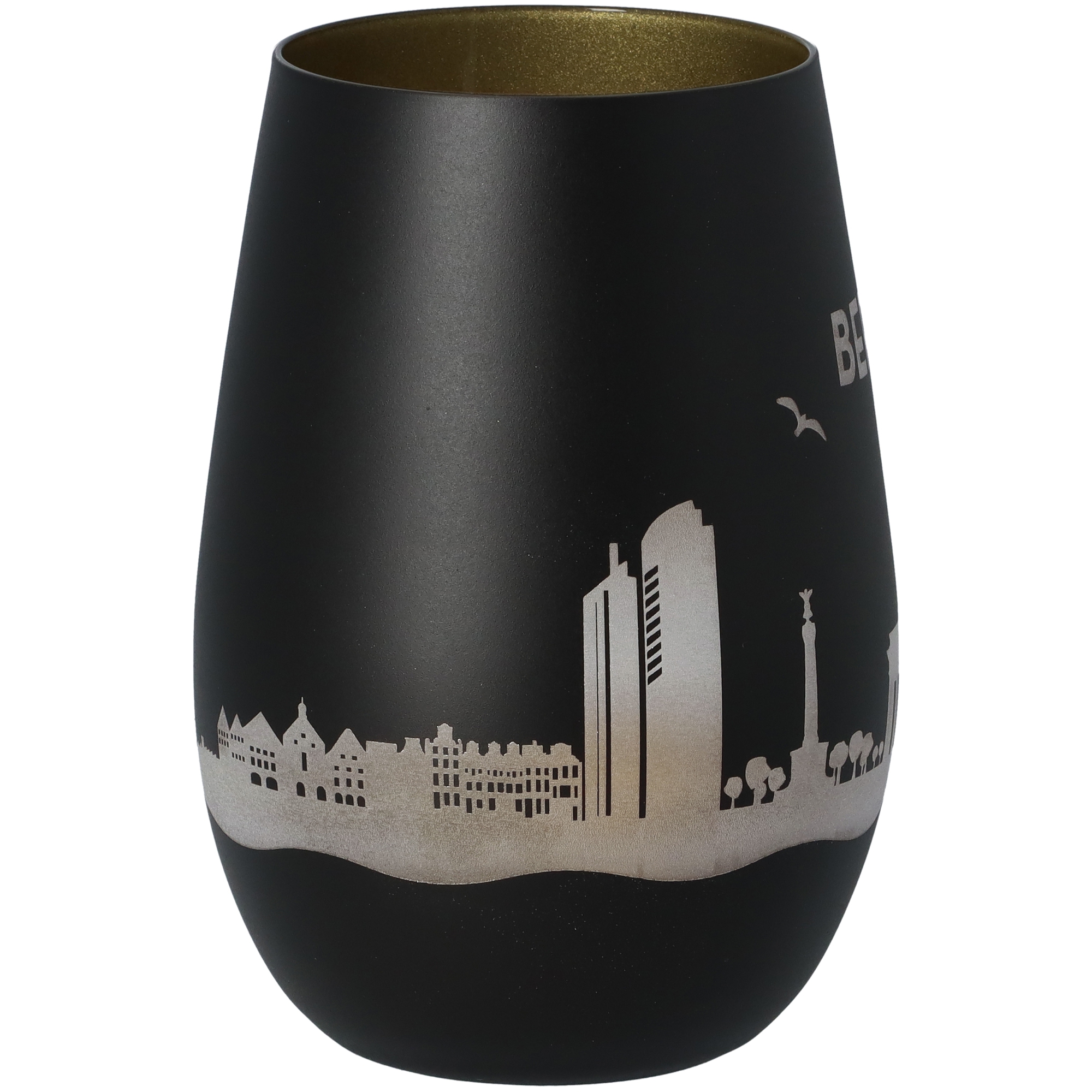 Windlicht Skyline Berlin Schwarz/Gold Windlicht Skyline Berlin Schwarz/Gold