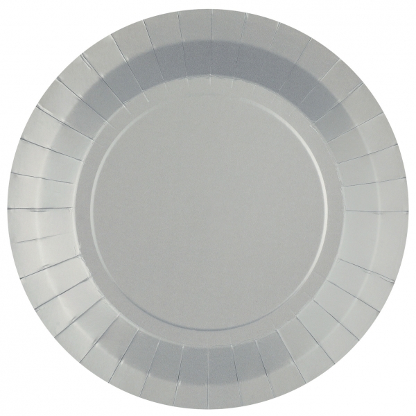 10 Pappteller - Silber 10 Pappteller - Silber