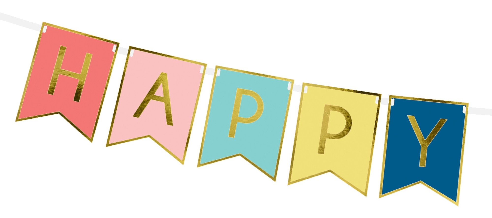 Girlande - Happy Birthday Bunt Girlande - Happy Birthday Bunt