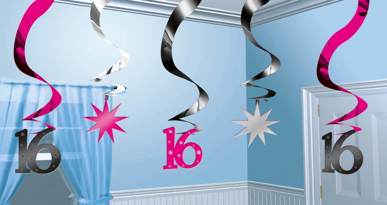 Sweet 16 - 5 Deko-Spiralen Sweet 16 - 5 Deko-Spiralen