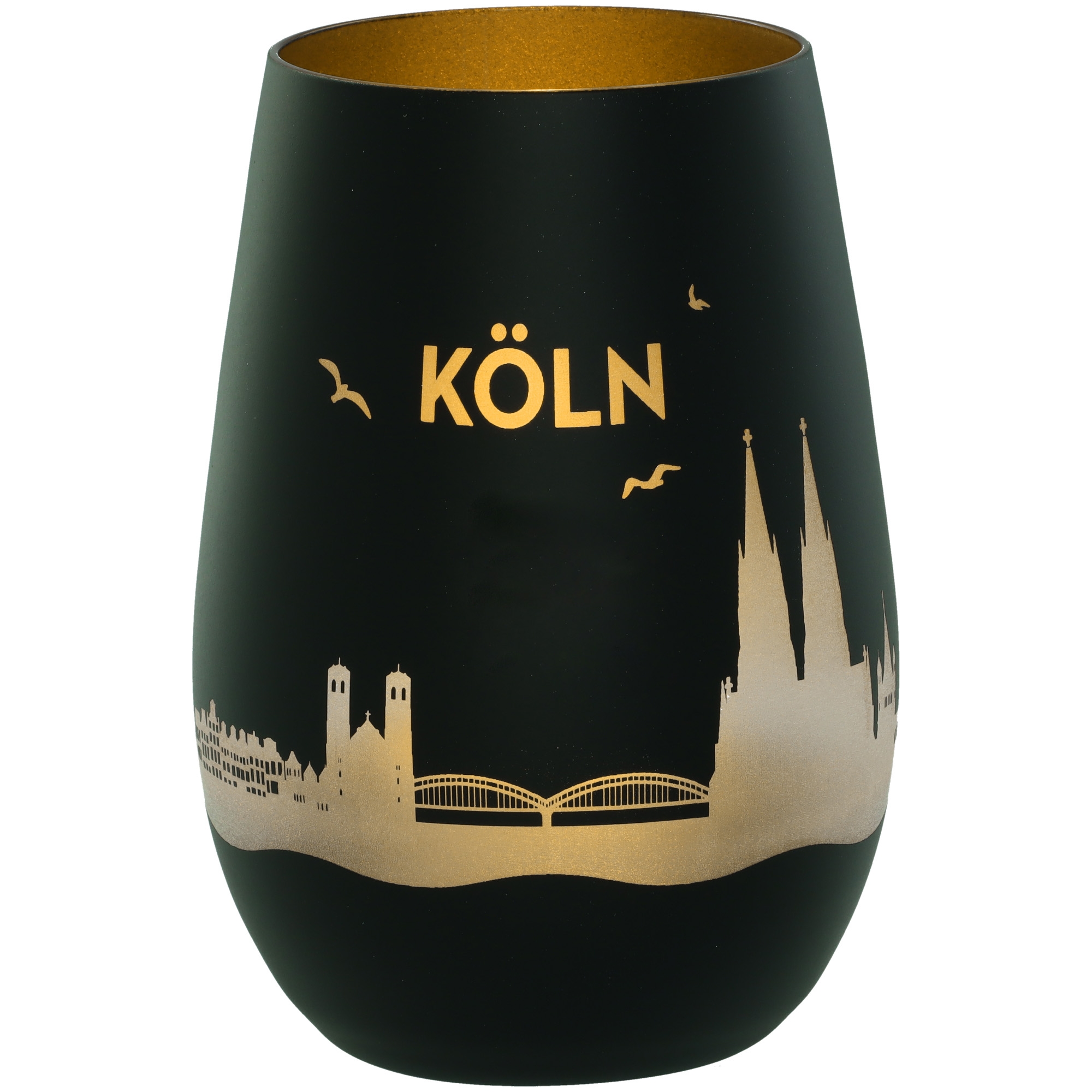 Windlicht Skyline Köln Schwarz/Gold Windlicht Skyline Köln Schwarz/Gold