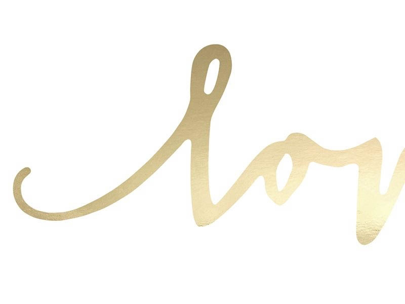 Tischdeko Love Gold 6 Stück Tischdeko Love Gold 6 Stück
