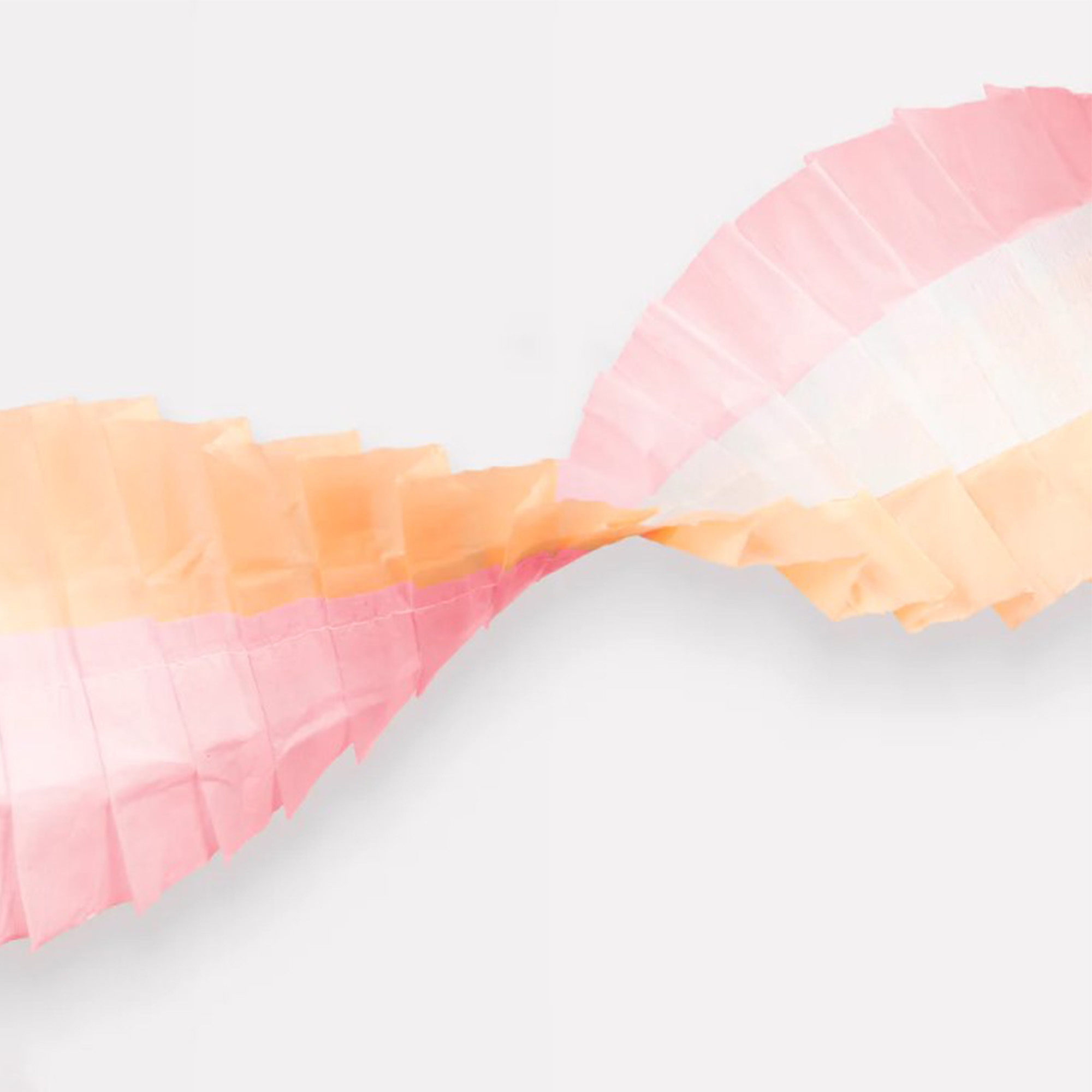 Meri Meri - Krepppapier Streifen, Pfirsich & Rosa Meri Meri - Krepppapier Streifen, Pfirsich & Rosa