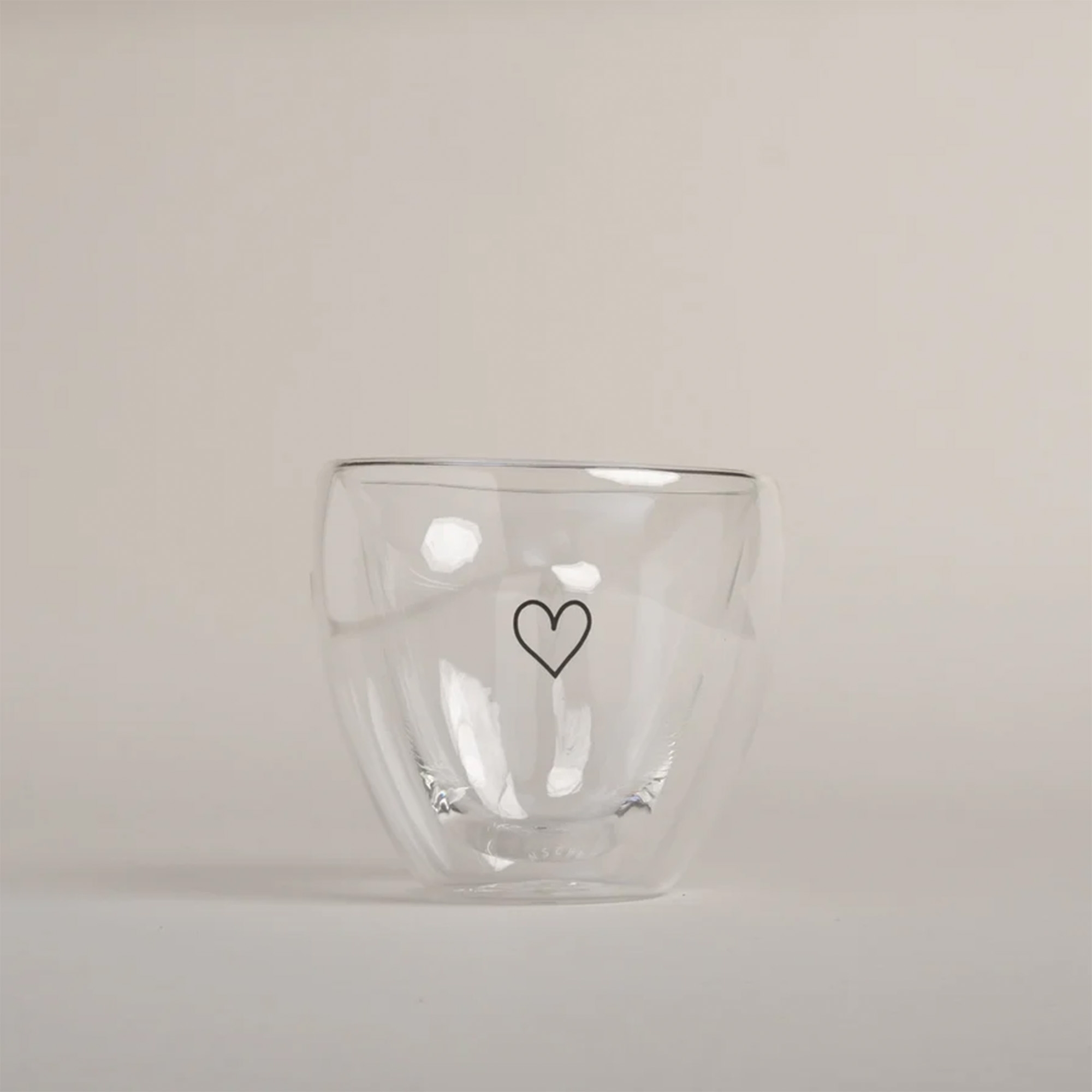 Eulenschnitt - Doppelwandiges Herzglas "Herz" 200ml Eulenschnitt - Doppelwandiges Herzglas "Herz" 200ml