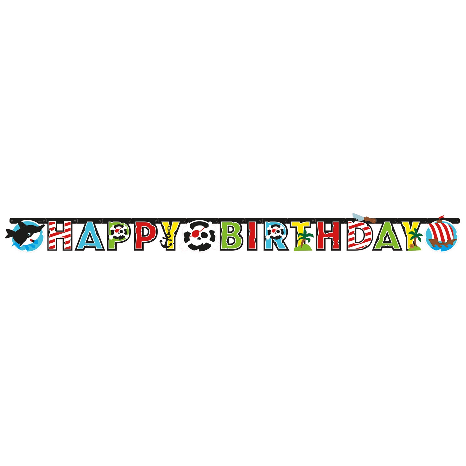 Pirat - Girlande "Happy Birthday" Pirat - Girlande "Happy Birthday"