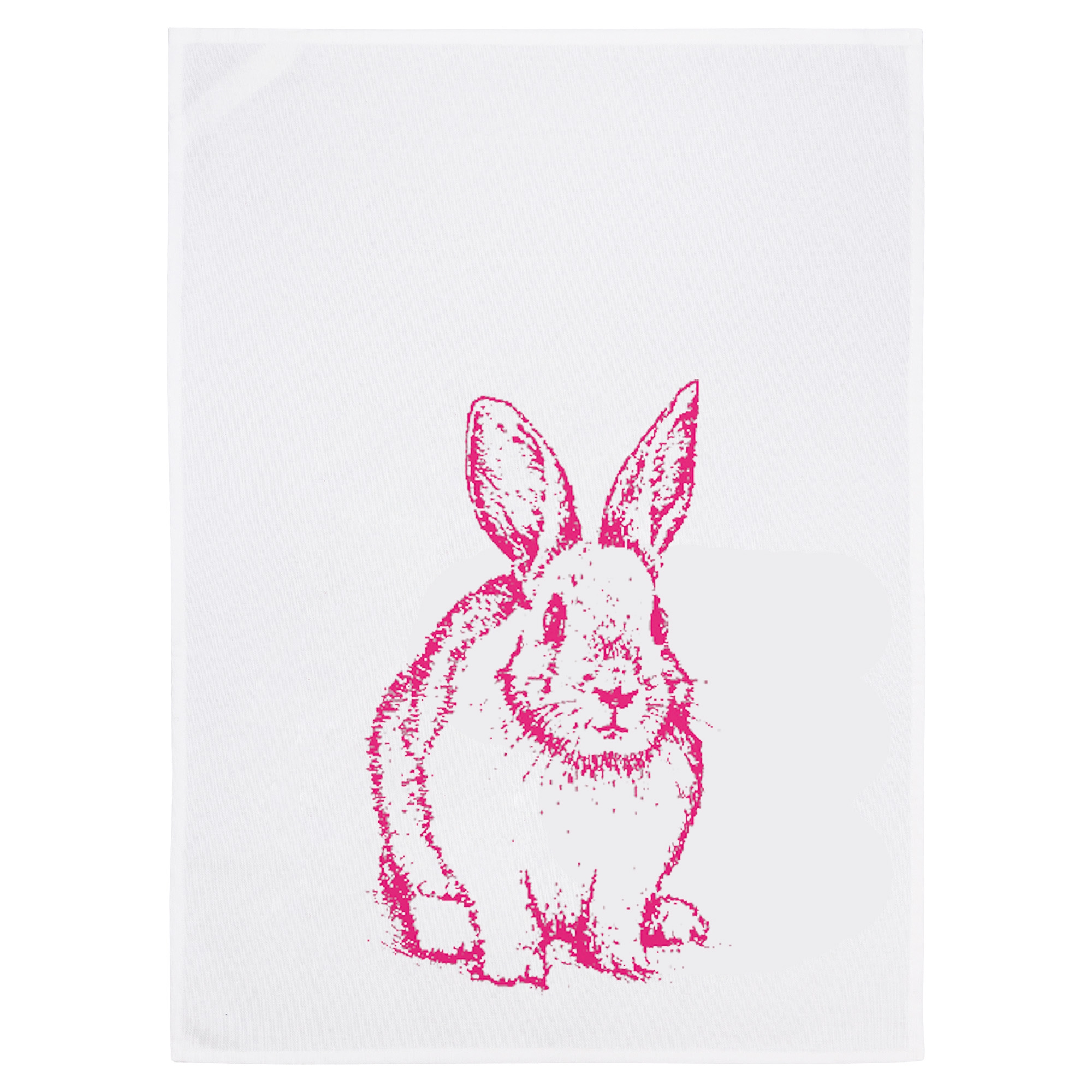 Geschirrtuch "Häschen" Neonpink Geschirrtuch "Häschen" Neonpink