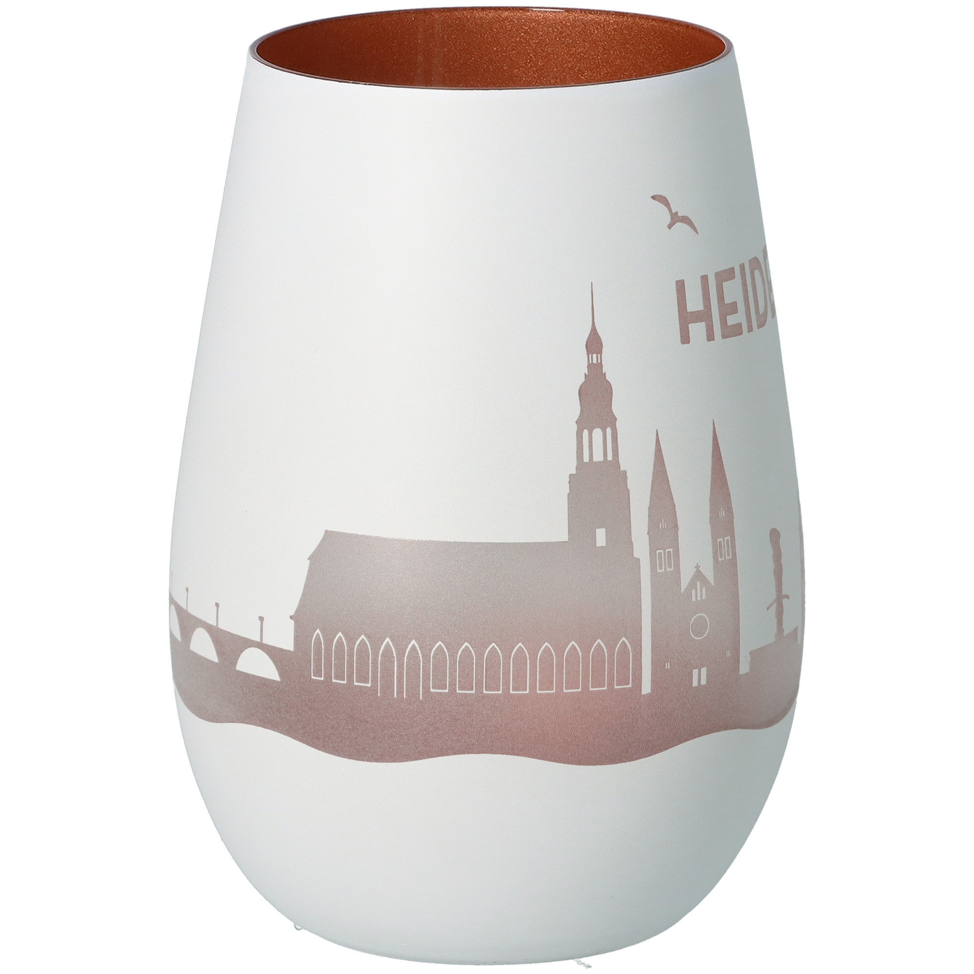 Windlicht Skyline Heidelberg Weiß/Bronze Windlicht Skyline Heidelberg Weiß/Bronze