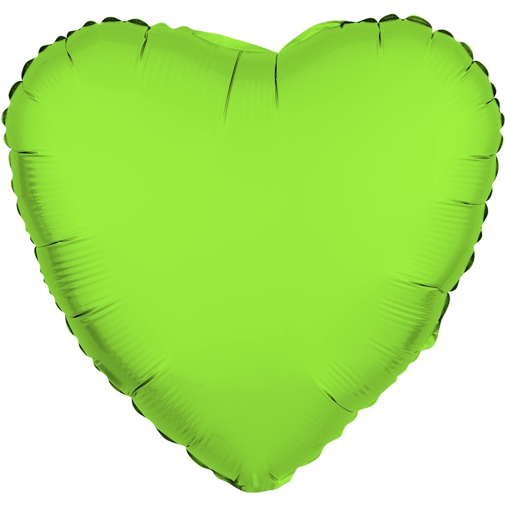 Folienballon Herz Neon Grün 45cm