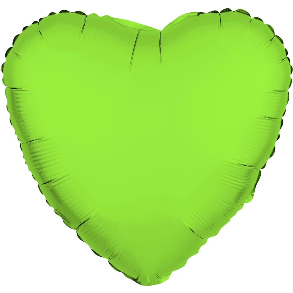Folienballon Herz Neon Grün 45cm