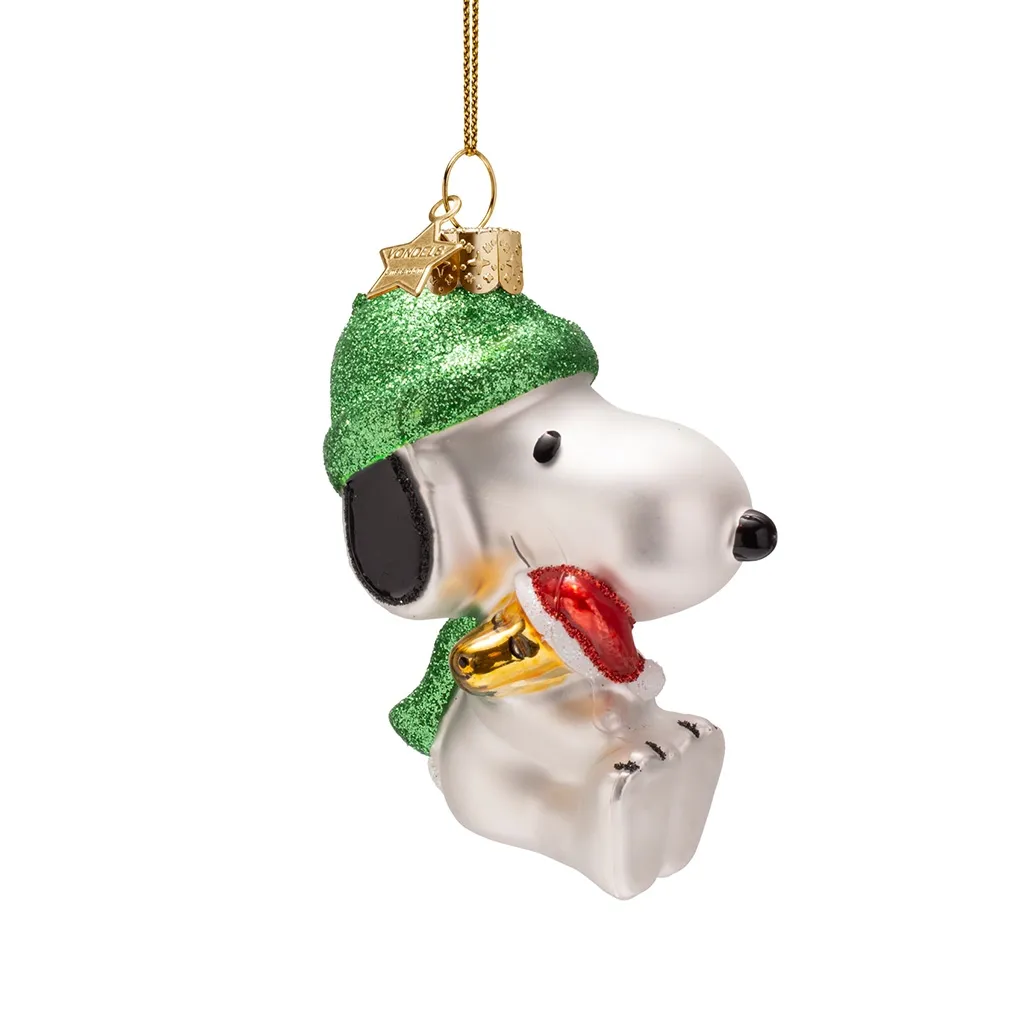 Vondels Weihnachtskugel "Snoopy mit Woodstock"