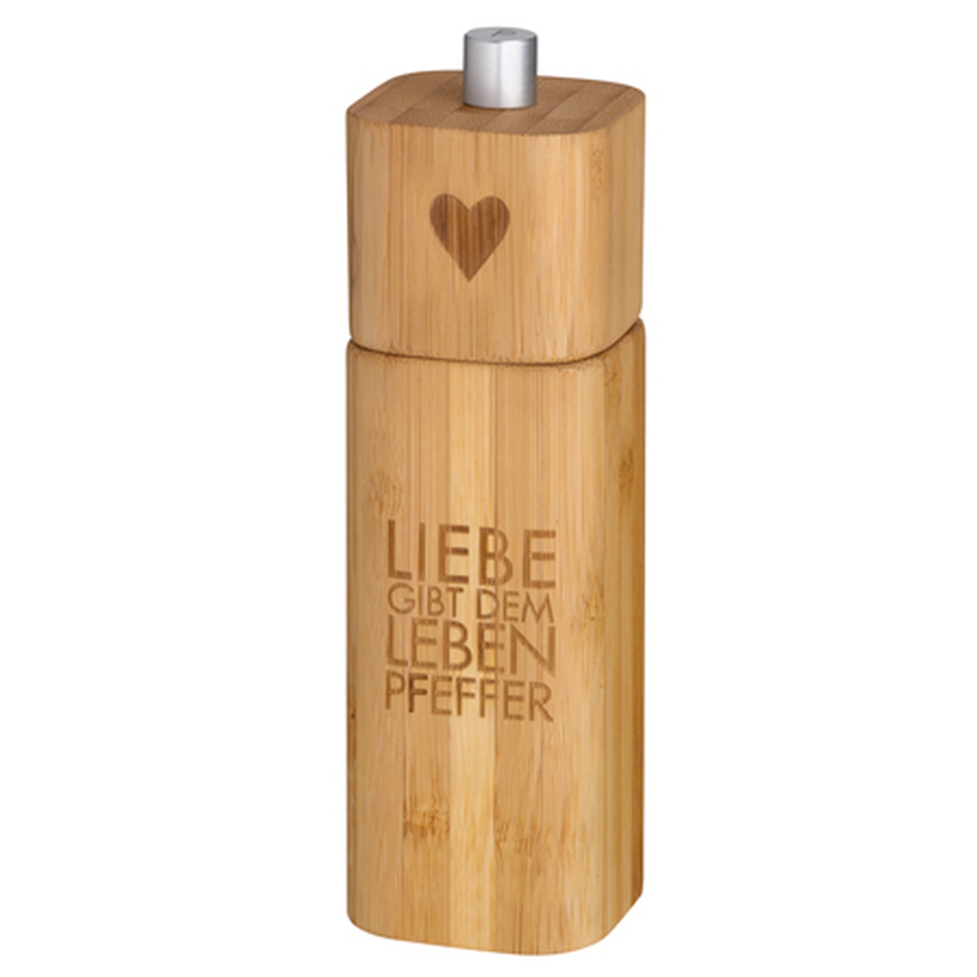 Räder Design - Pfeffermühle "Liebe gibt dem Leben Pfeffer" Räder Design - Pfeffermühle "Liebe gibt dem Leben Pfeffer"