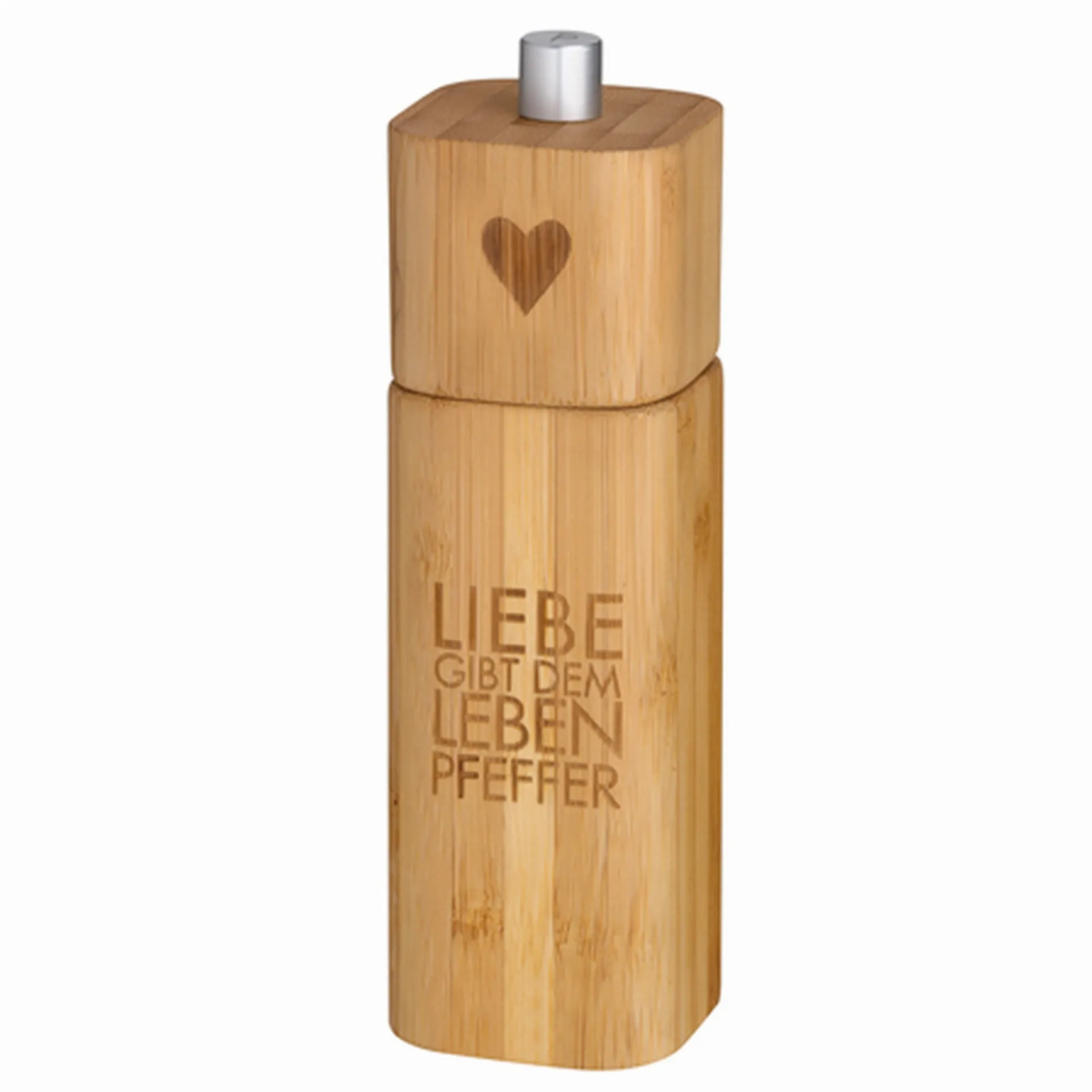 Räder Design - Pfeffermühle "Liebe gibt dem Leben Pfeffer"