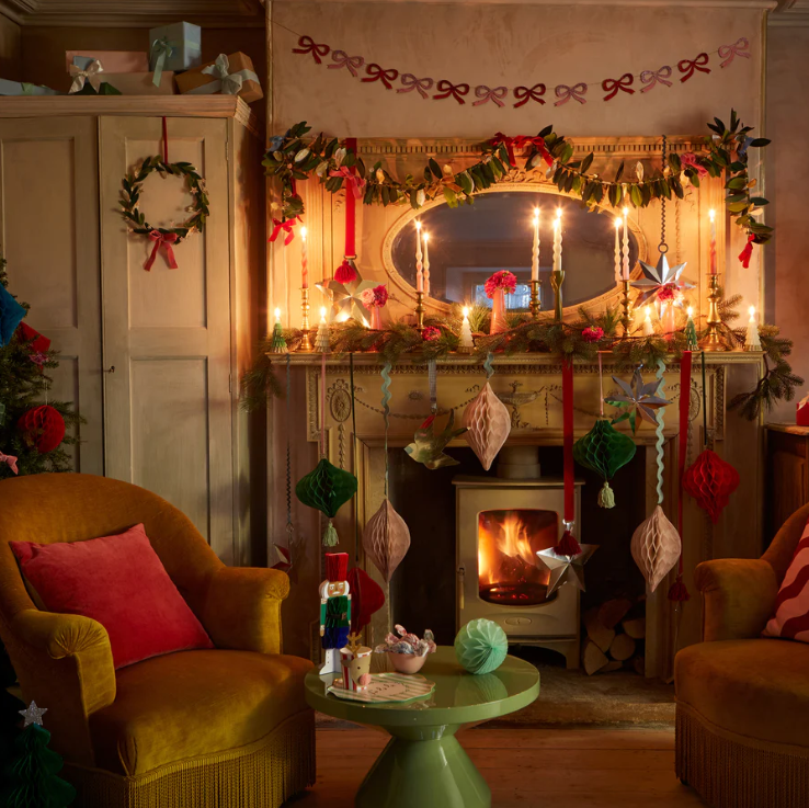 Meri Meri - Rot & Pink Glitzer Schleifen Girlande 1,8 m Meri Meri - Rot & Pink Glitzer Schleifen Girlande 1,8 m