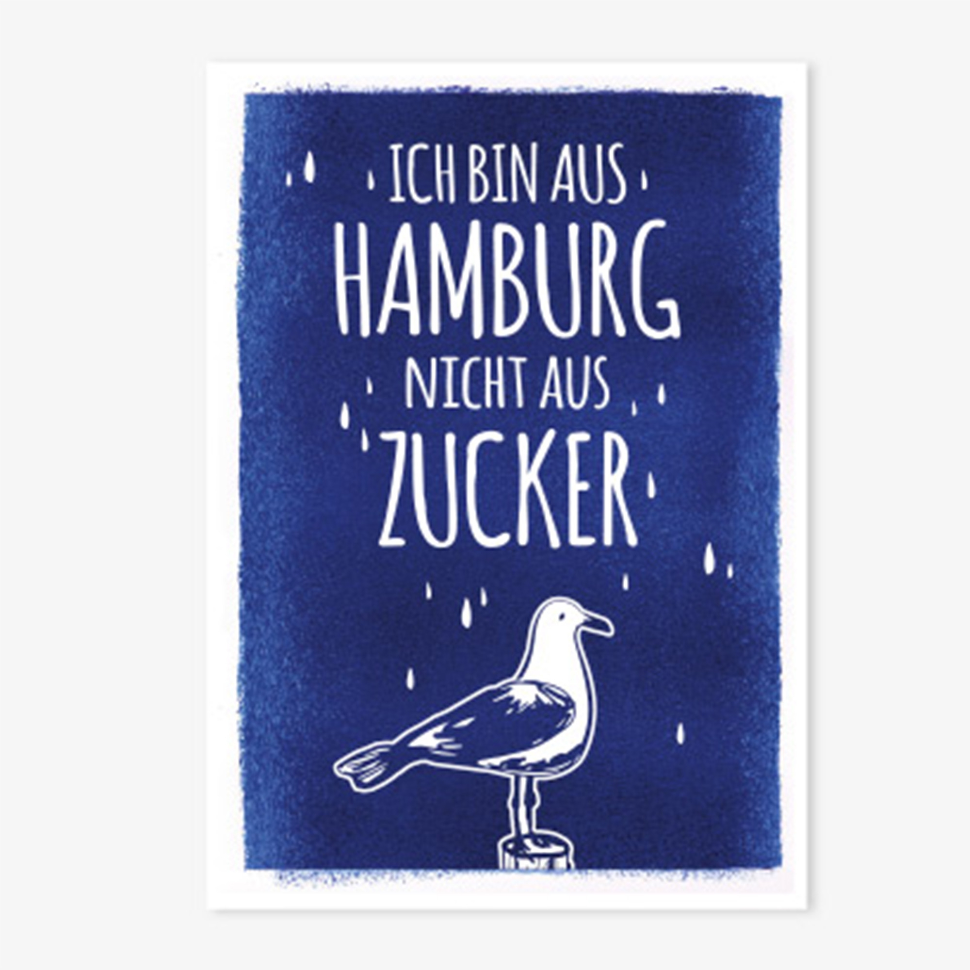 Postkarte "Ich bin aus Hamburg nicht aus Zucker"