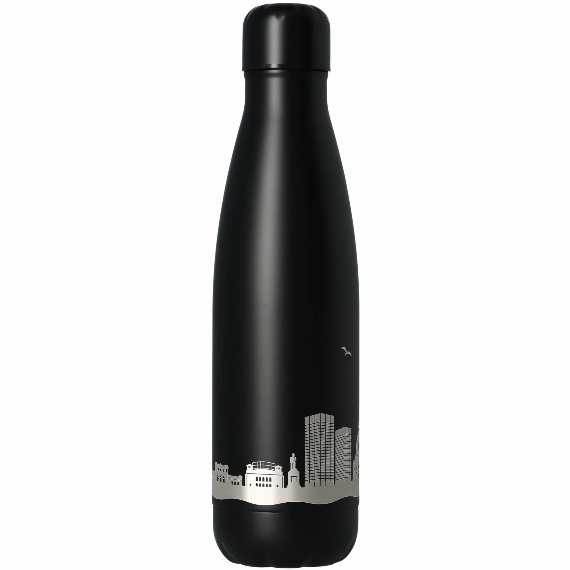 Trinkflasche Skyline Mainz Schwarz 500ml