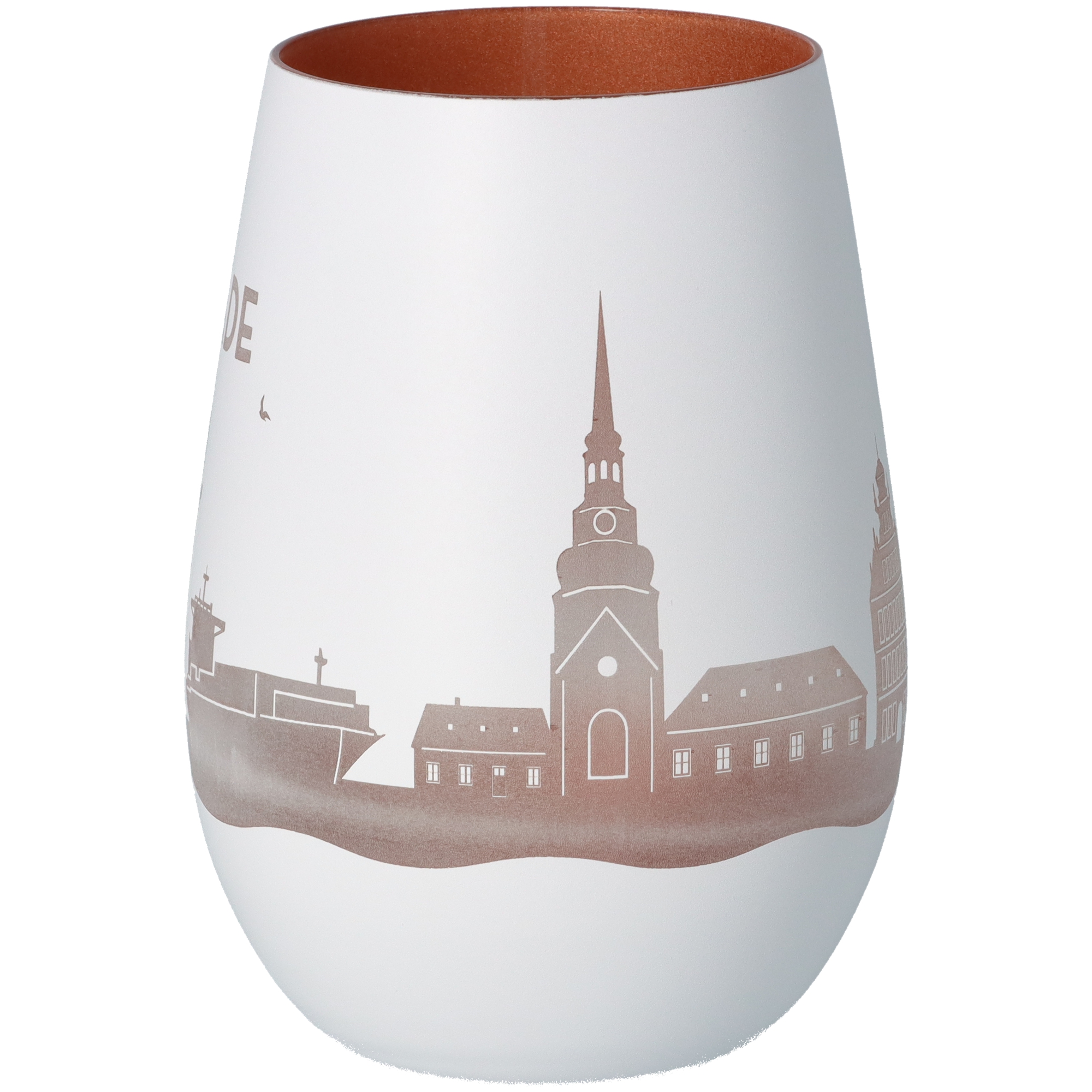 Windlicht Skyline Stade Weiß/Bronze Windlicht Skyline Stade Weiß/Bronze