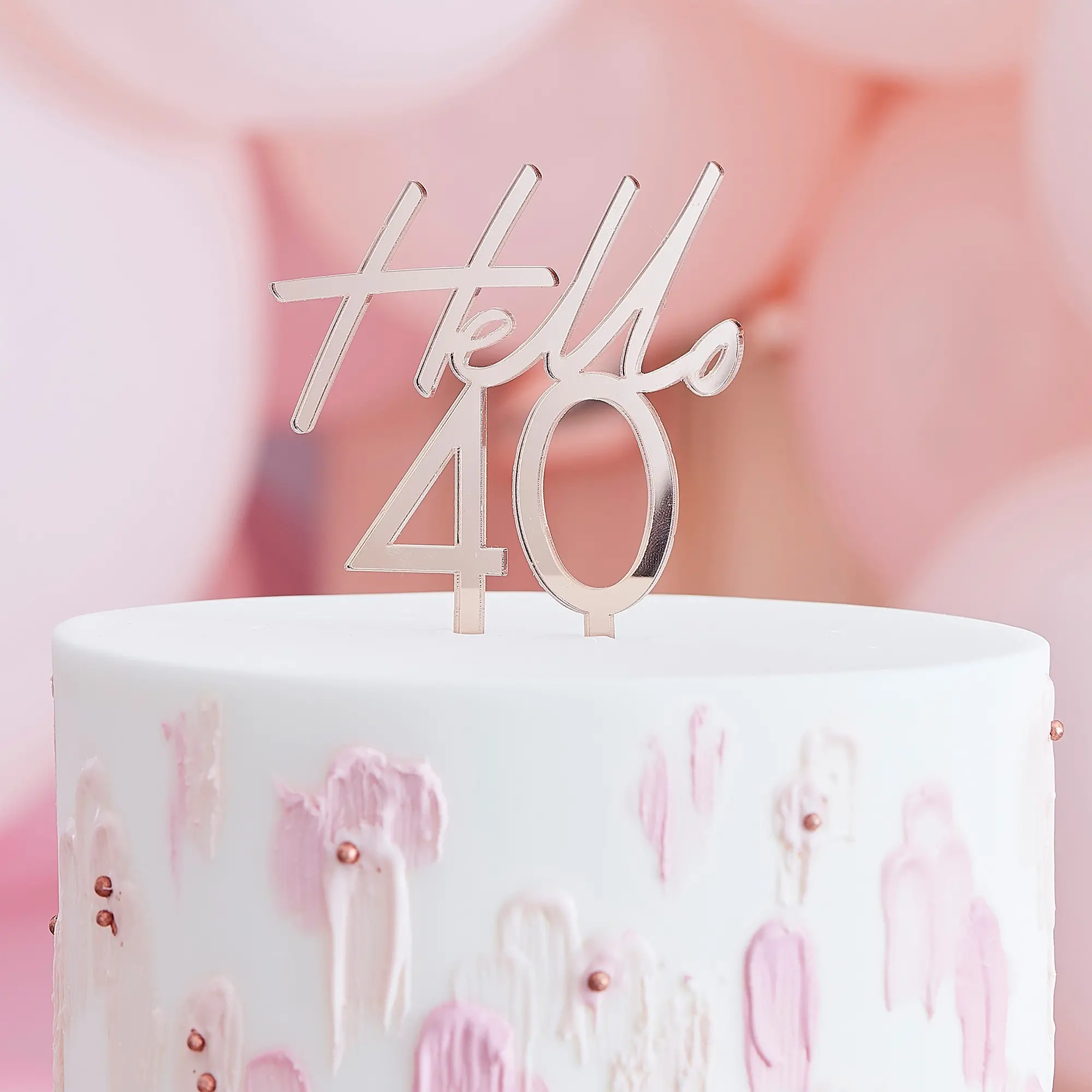 Cake Topper "Hello 40"