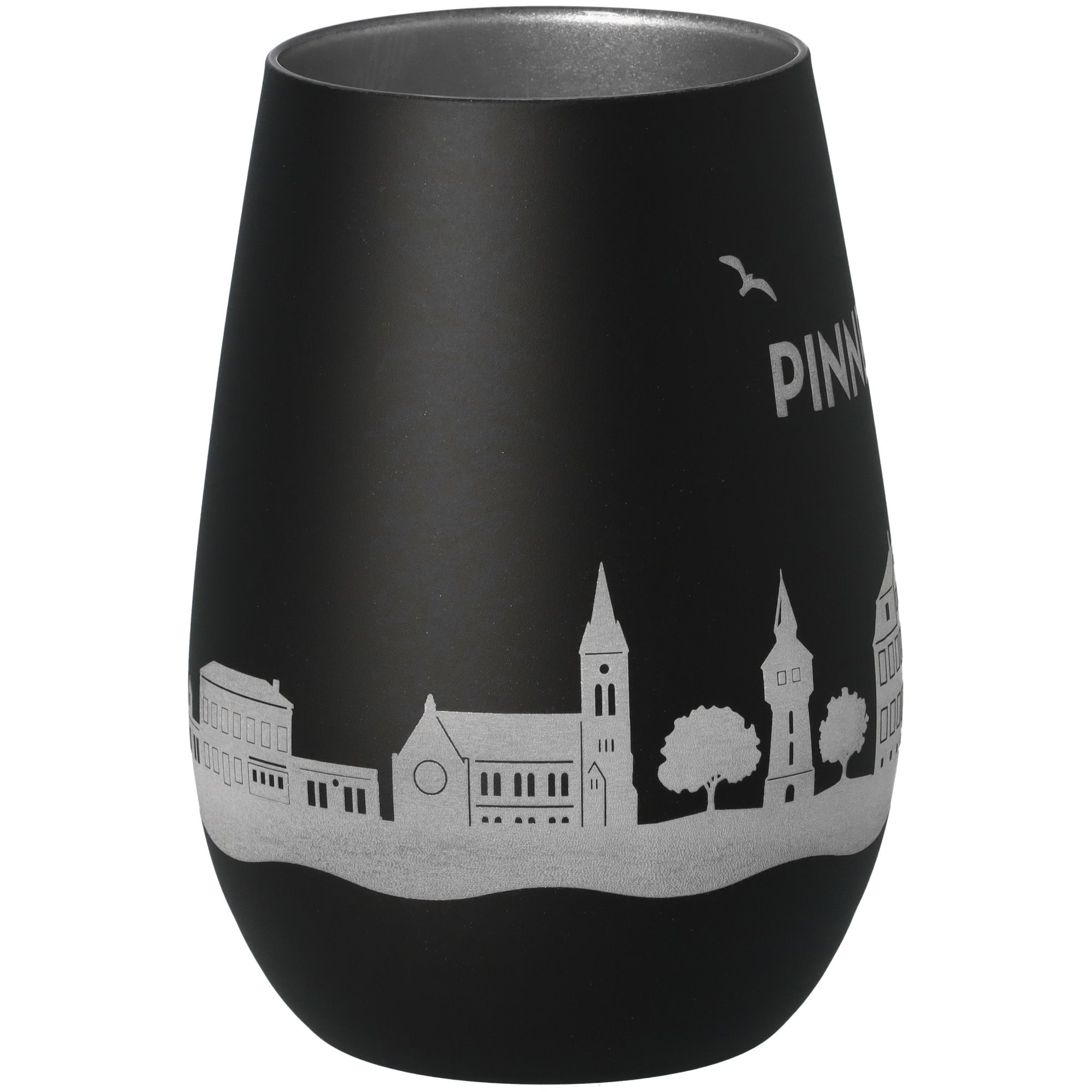 Windlicht Skyline Pinneberg Schwarz/Silber Töpferei, Krug, Lampe, Vase