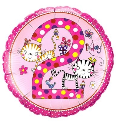 Folienballon Katzen "2" 45cm Folienballon Katzen "2" 45cm